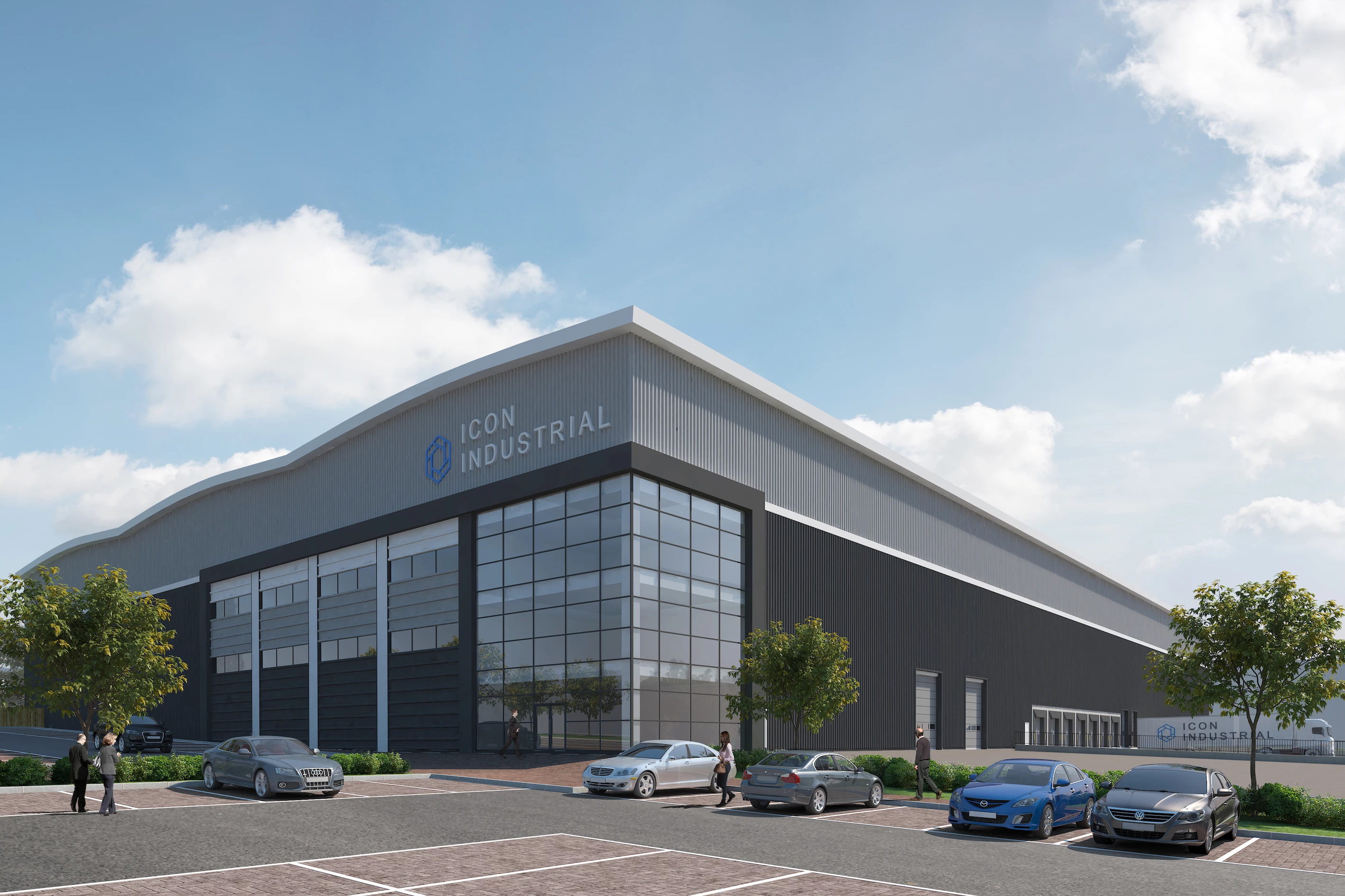 Icon Harlow, a 505,000 sq ft warehouse and logistics development by Icon Industrial.