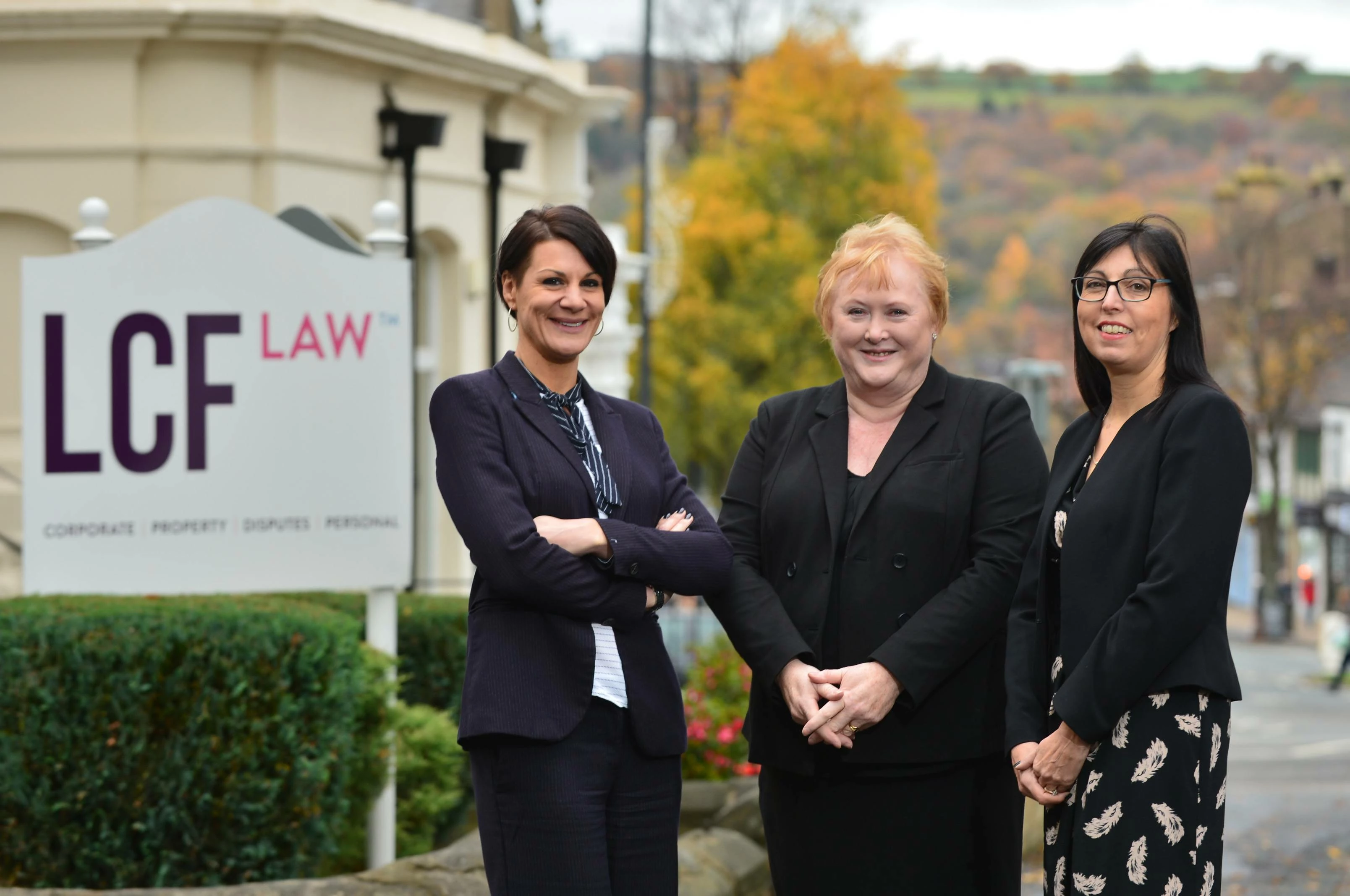 Head of family law, Rachel Spencer Robb with new appointments Ann Hallmark and Sue Butterill at LCF Law. 