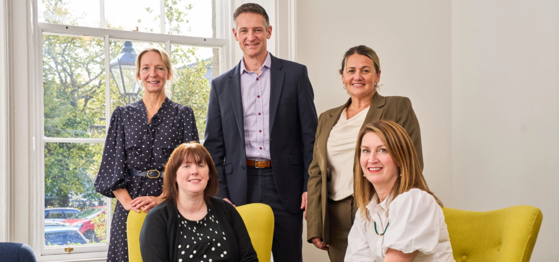 Pictured, back row, are Lesley Larg, Gordon McBean and Ruth Croman. Front row are Ashley Simpson and Lorna Buchan