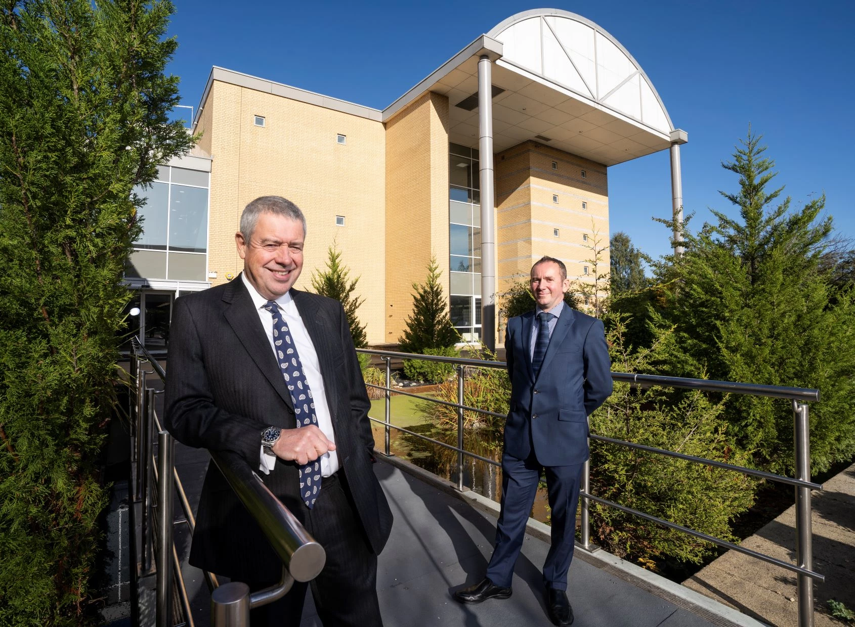 (L-R): BNP senior director Aidan Baker and Naylors Gavin Black partner Chris Pearson.