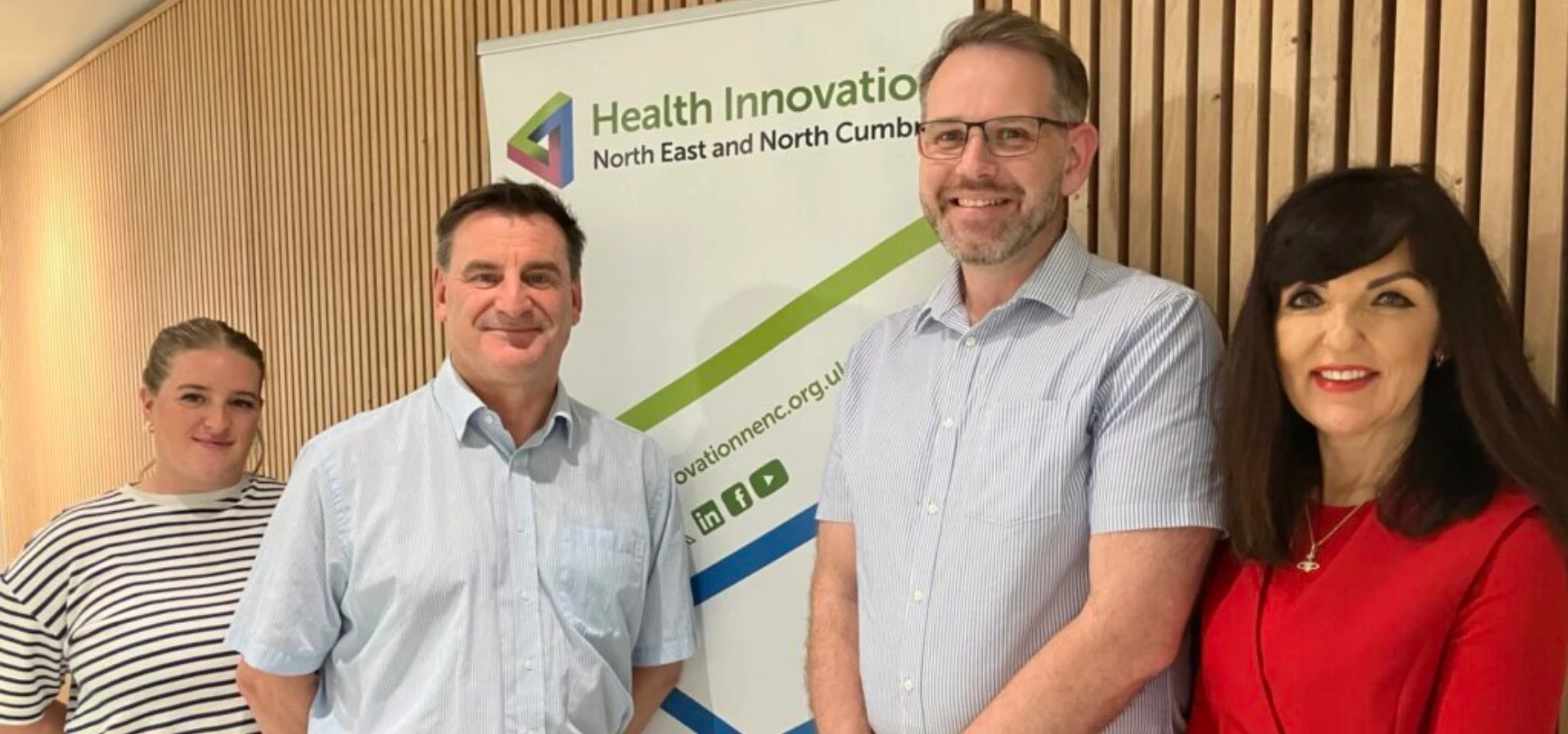 Hannah-Gibson-and-Stephen-Lynn-from-Health-Innovation-North-East-and-North-Cumbria-left-and-Aaron-Tucker-and-Joanna-Dunbar-from-Northern-Cancer-Alliance-right-1024x768.jpg
