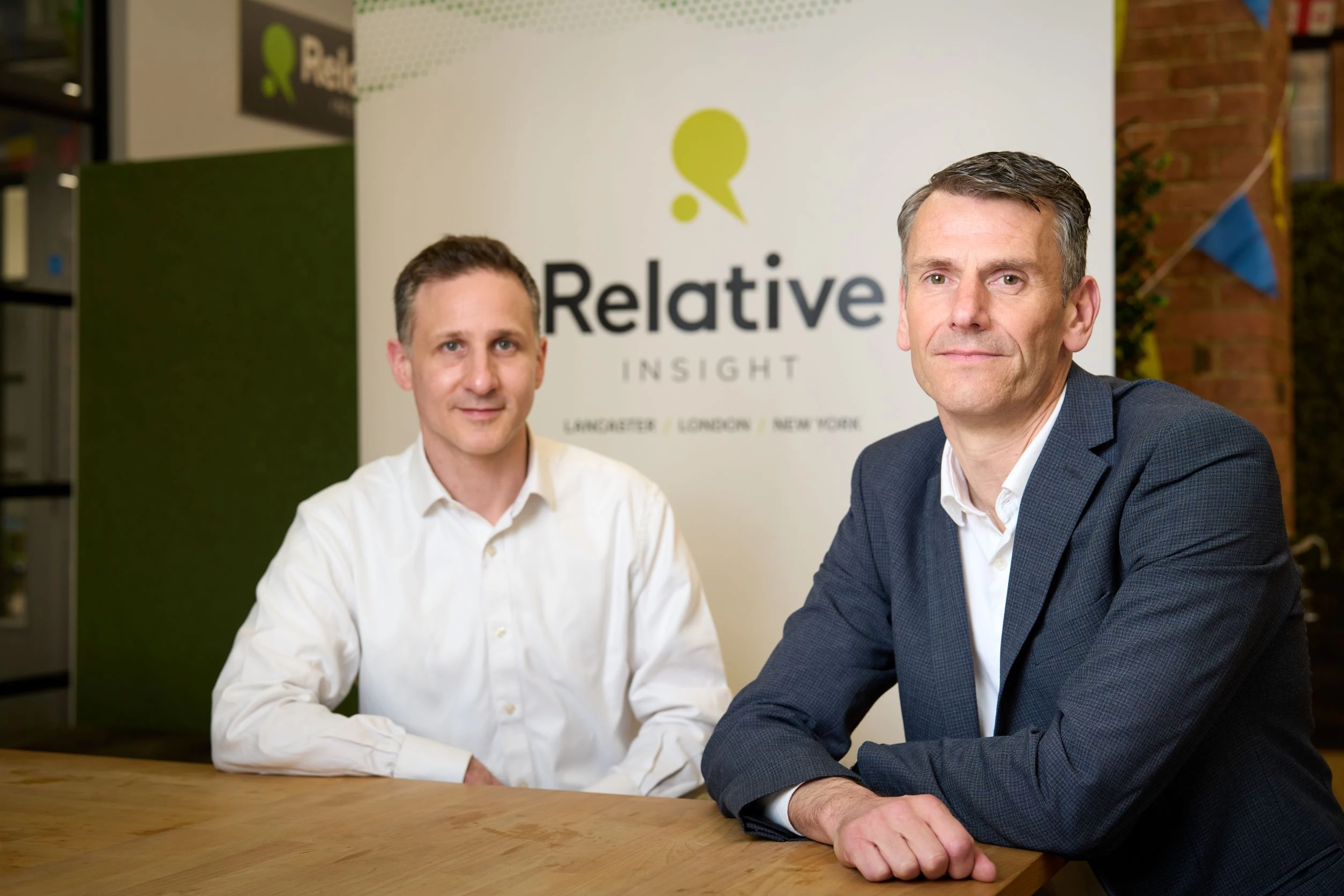 Dan Freed of YFM (left) with Ben Hookway, CEO of Relative Insight