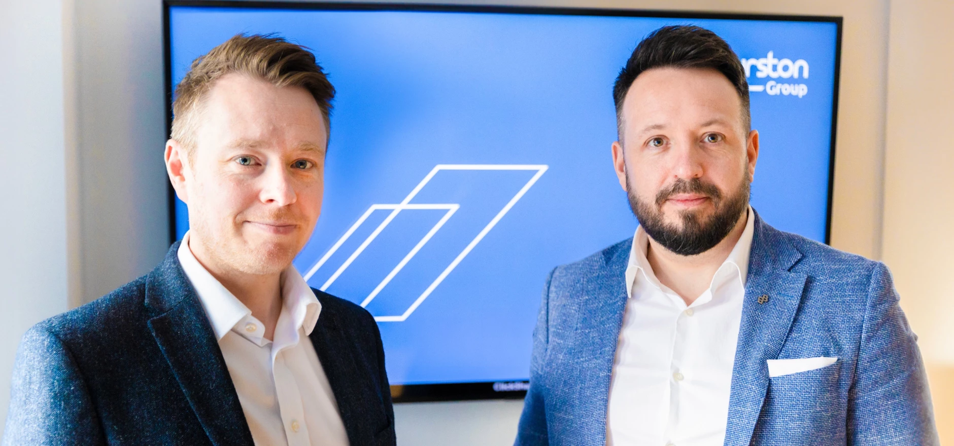 Nick Petrovic, Thurston Group finance director, left, with managing director Matt Goff