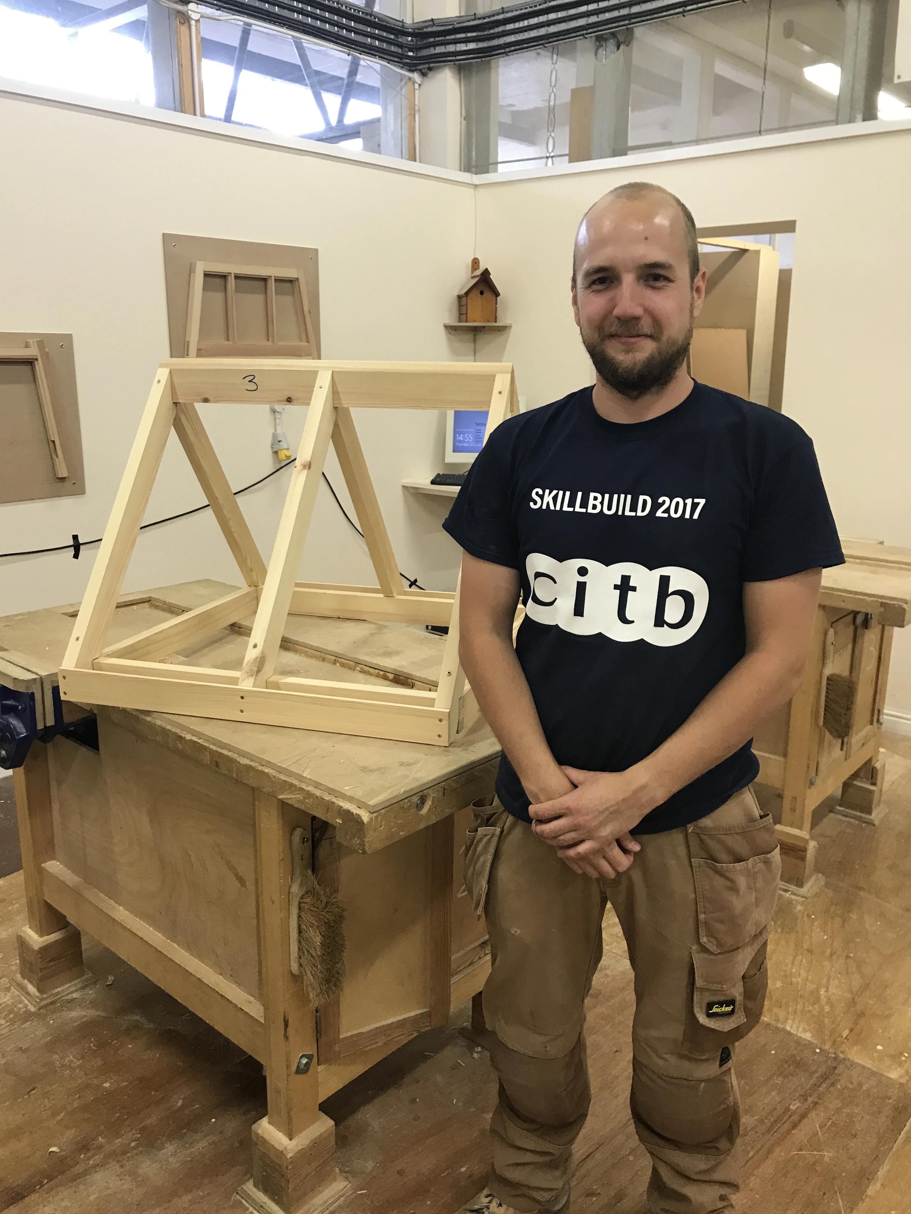 Level 2 site carpentry apprentice, David Mosalski