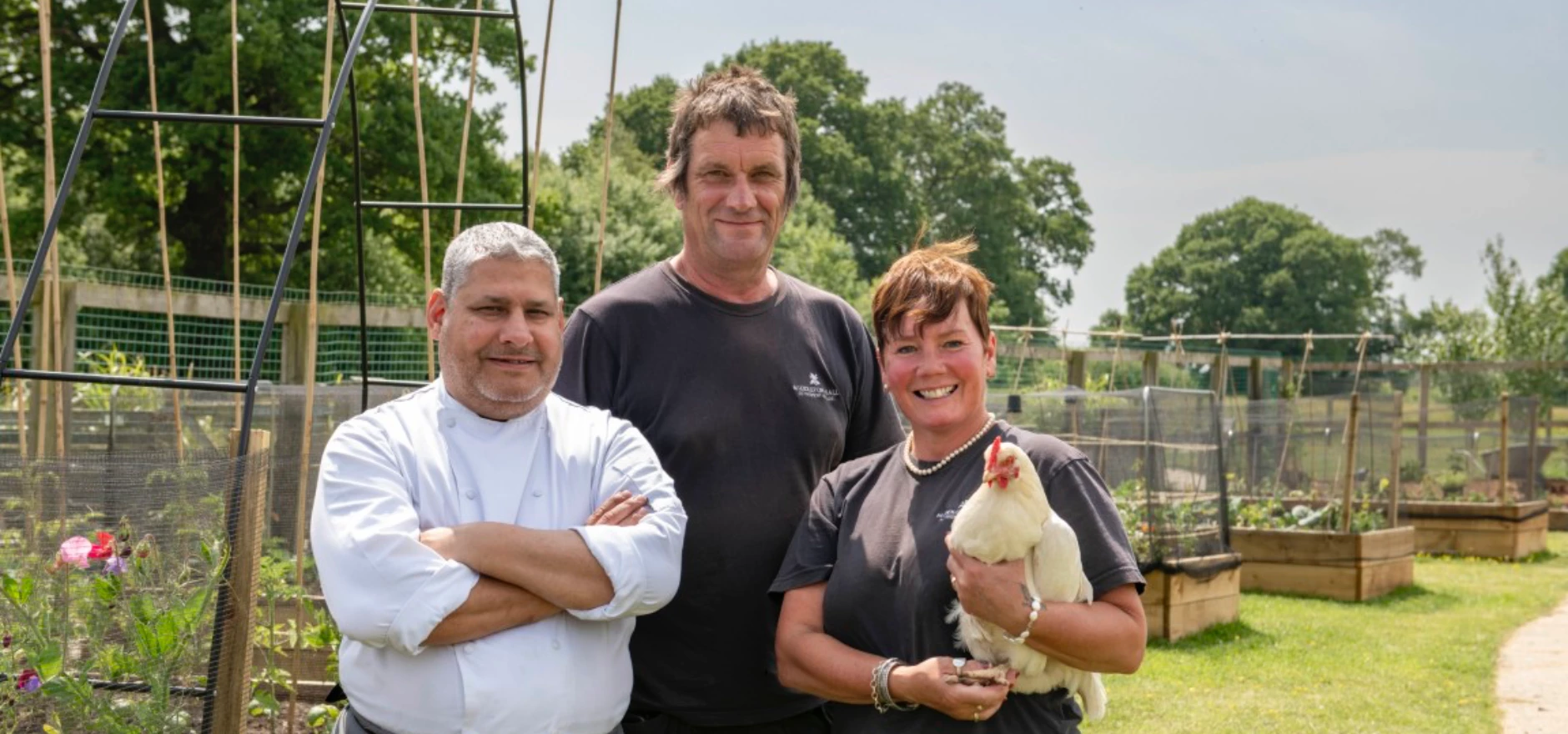 L-R Head Chef Mark Bennett, Estates Manager Bryan Moore and Gardener Louise Murphy.jpg