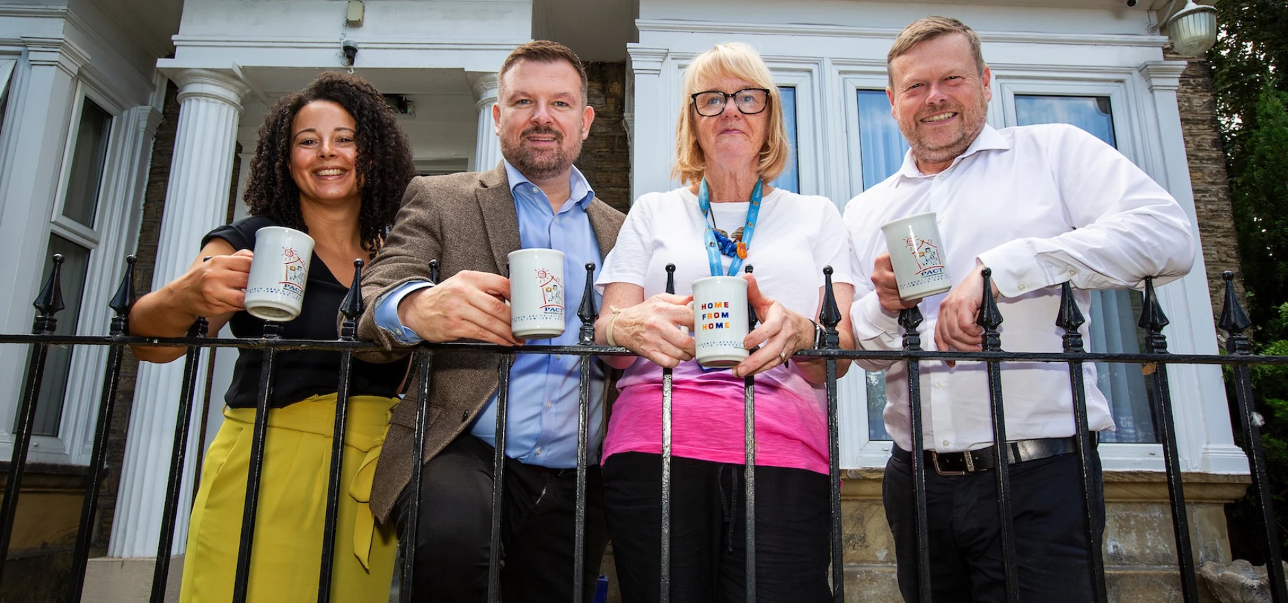 Pictured, from left to right, are Yvette Delahunt, Keepmoat marketing co-ordinator; Warren Thompson, Keepmoat regional managing director; Beryl Welburn, PACT co-ordinator; and Mark Pickles, Keepmoat commercial director