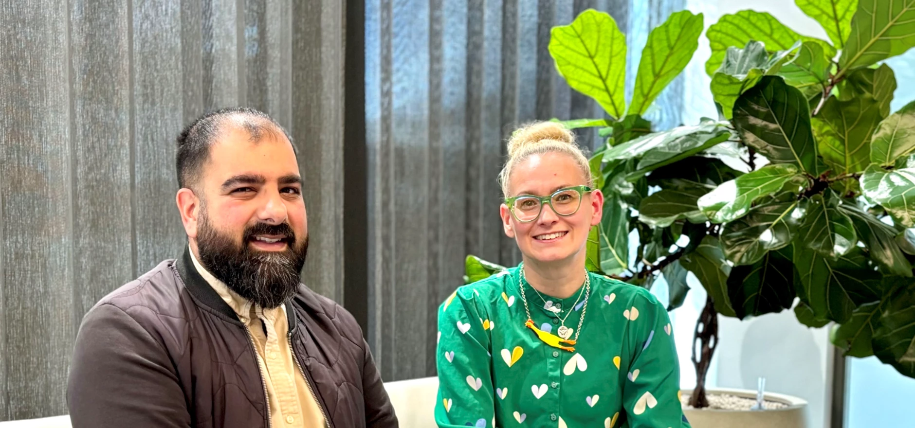 (LtoR) Ali Kazmi, co-founder of Ethical Equity and Helen Bassett, regional managing partner at S&W