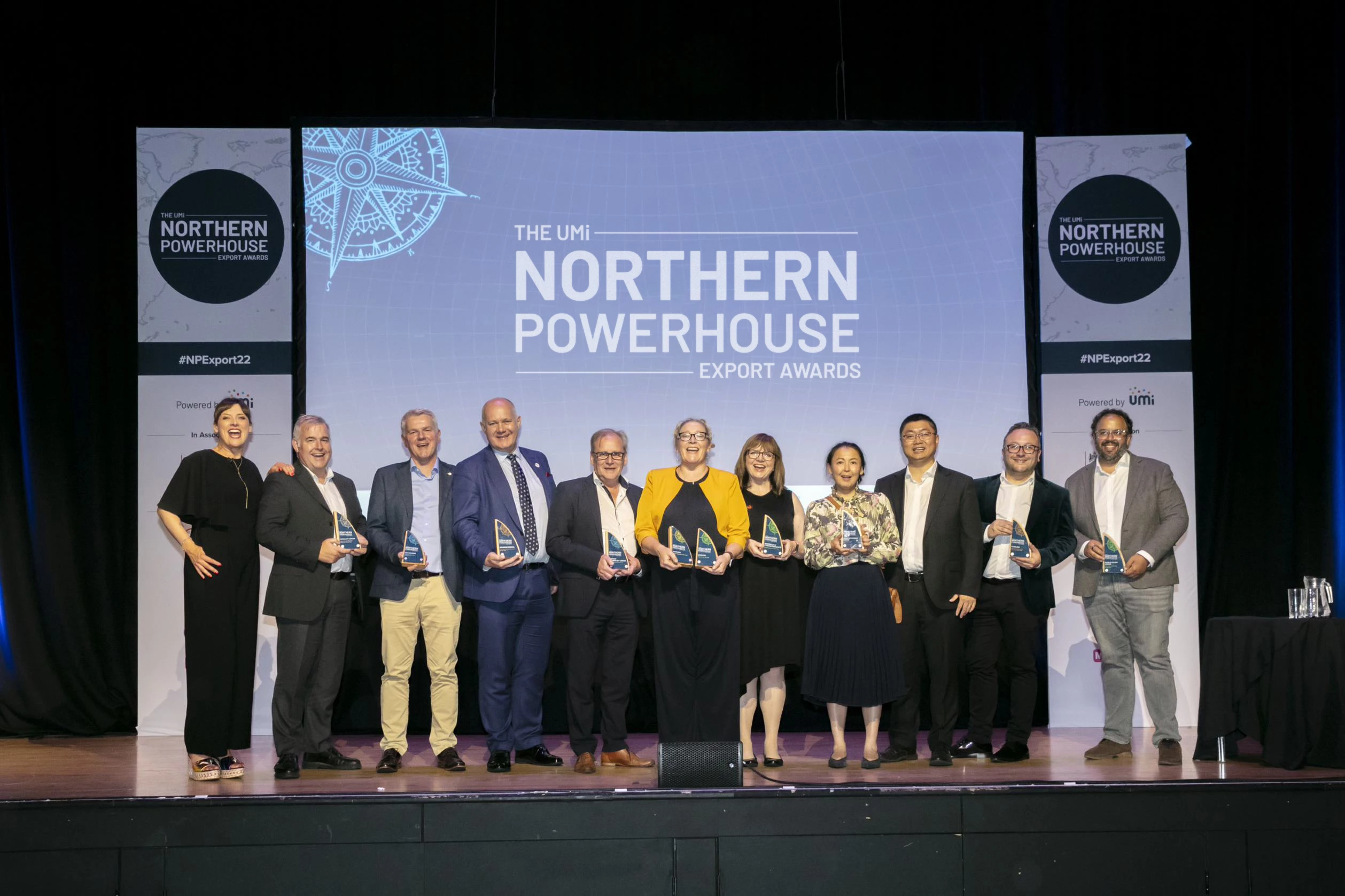 Adam Burnett, Group Marketing Director at Fabulosa (second from far right) pictured with the other Northern Powerhouse Export Award Winners