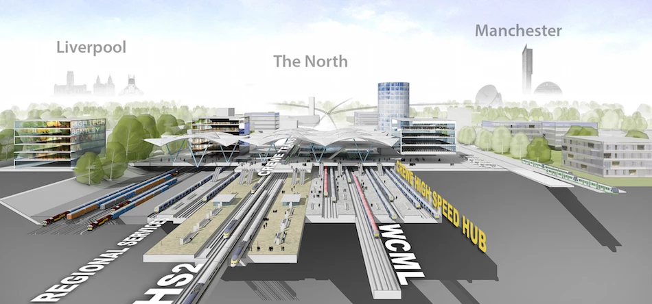 How Crewe's HS2 rail hub could look