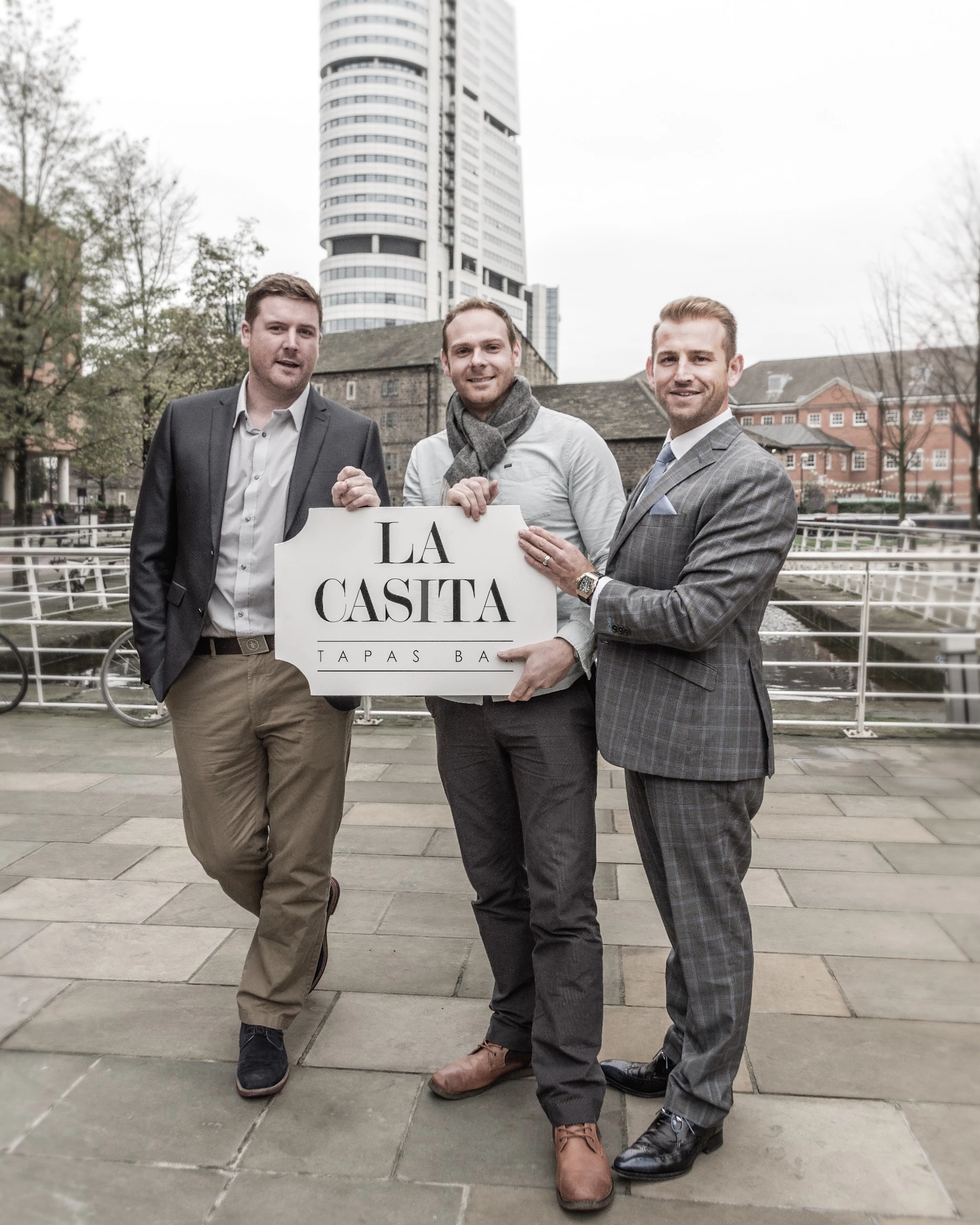 Chefs, Oliver Renton and Simon Miller, with business partner Ben Riley.