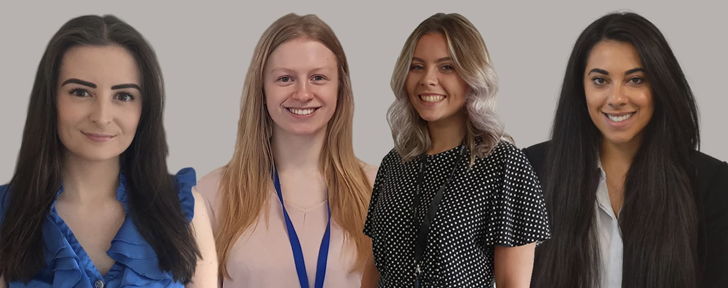 Taylor&Emmet's new intake of trainee solicitors (left to right): Amy Pawson, Lucy Carrick, Millie Clamp and Natalie Savva.
