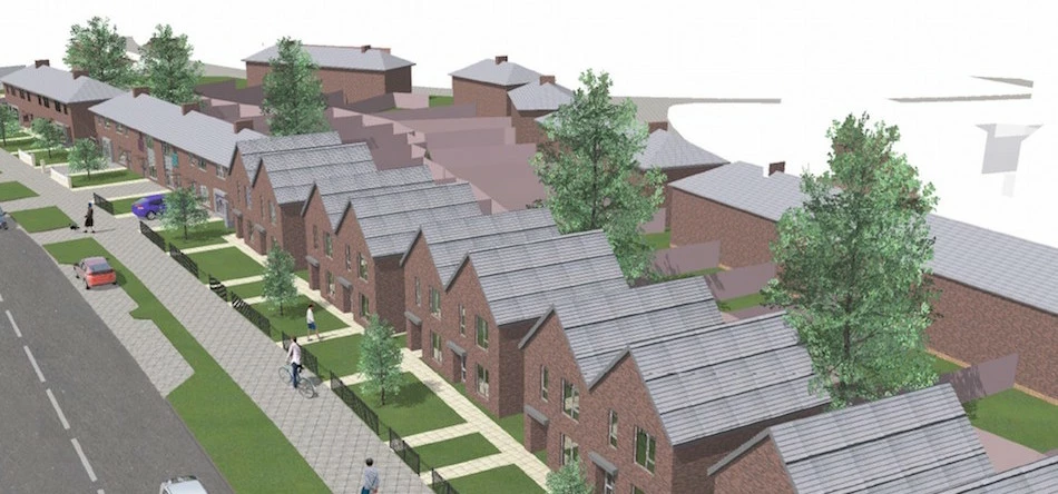 Salix is working with contractor Galliford Try Partnerships to construct 160 new houses at the Poets Estate
