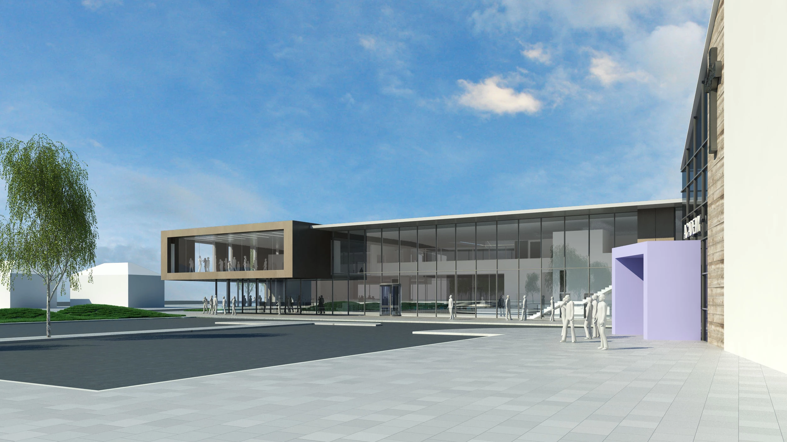 A CGI of the upcoming leisure centre