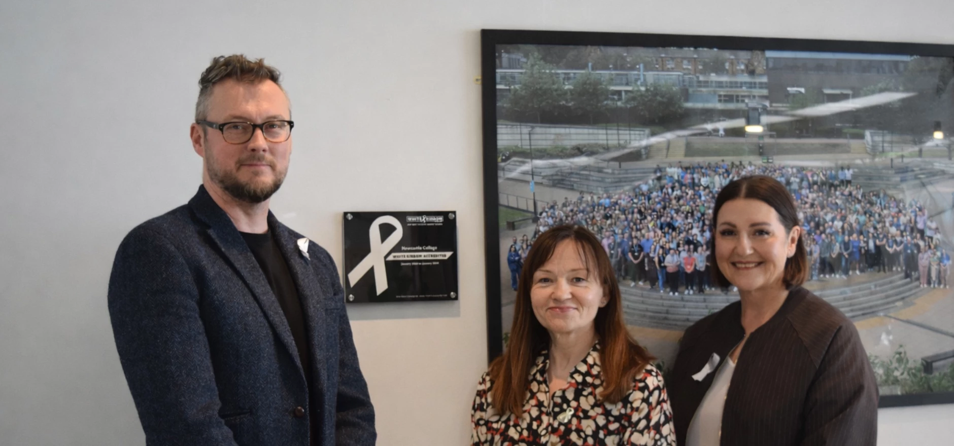 Jon Ridley Newcastle College earns White Ribbon status | Bdaily