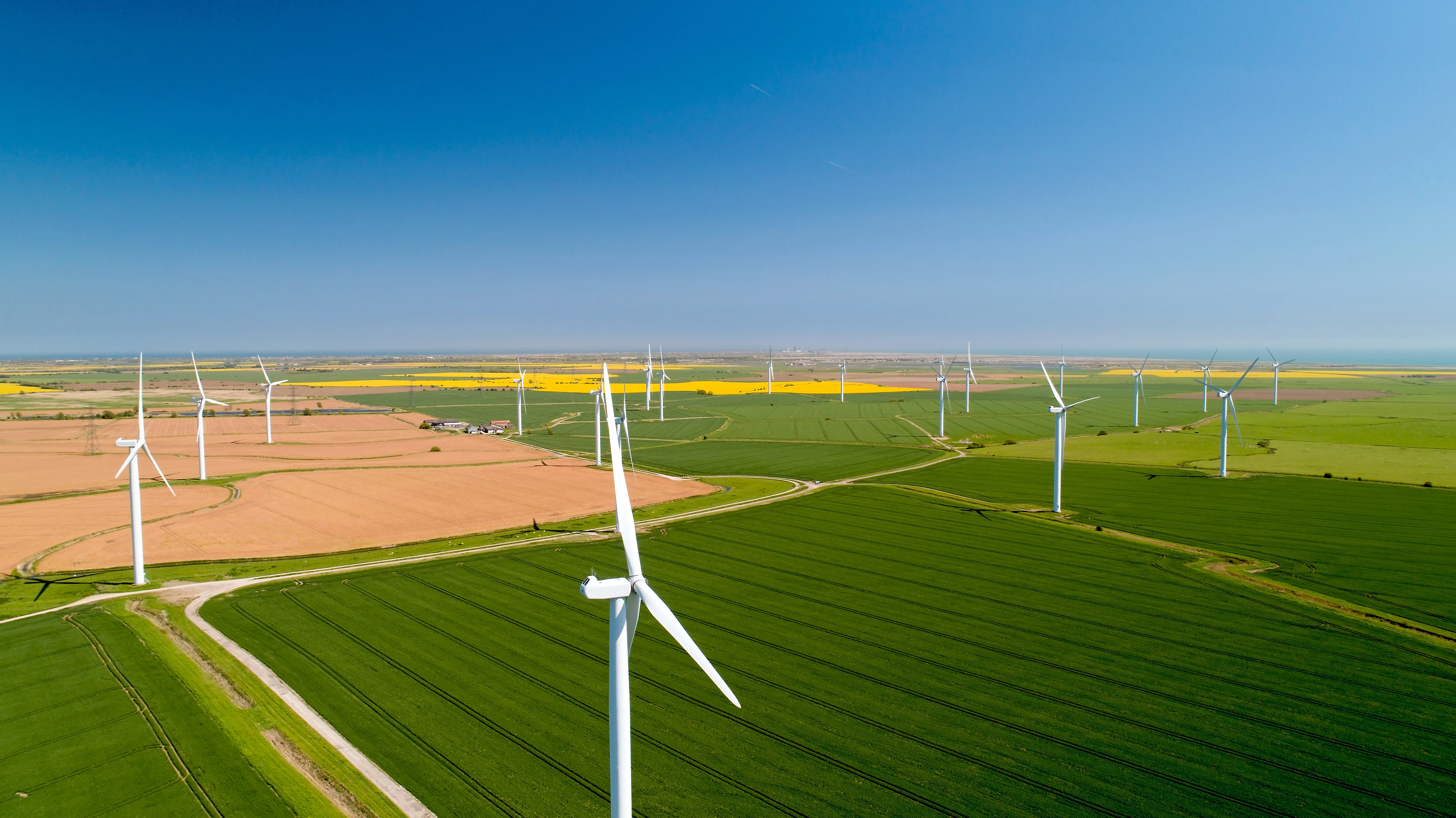 Wind farms in the Sussex countryside