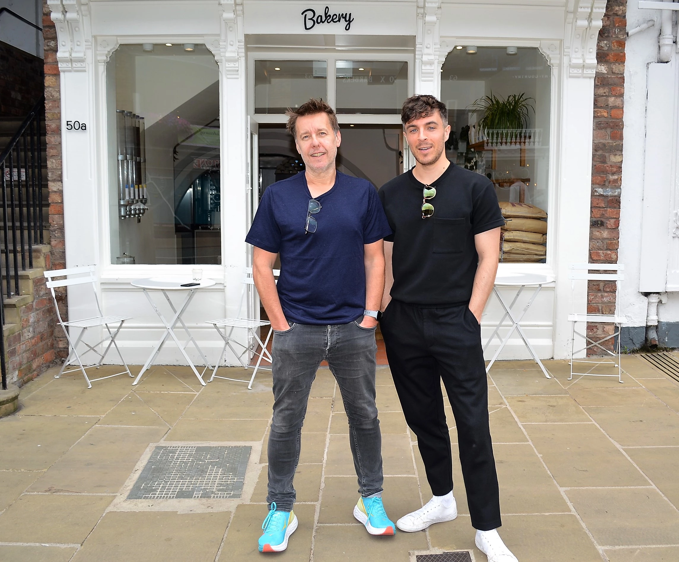 Mackenzie Jones director Andrew Foley-Jones (left) with Jaunty Goat owner Patrick White