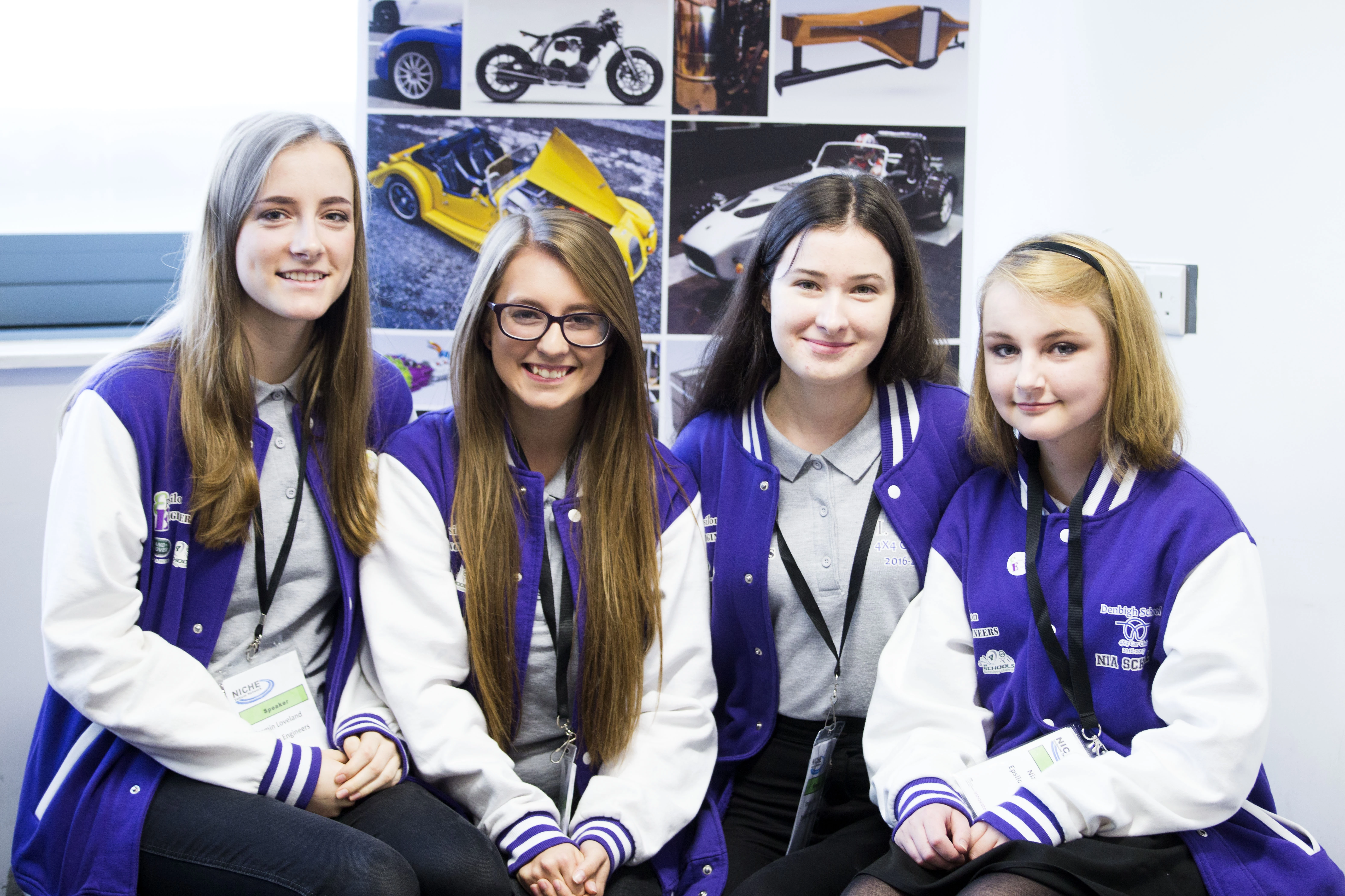 The all-female team from Denbigh School, Milton Keynes are aiming to become engineering world cup winners