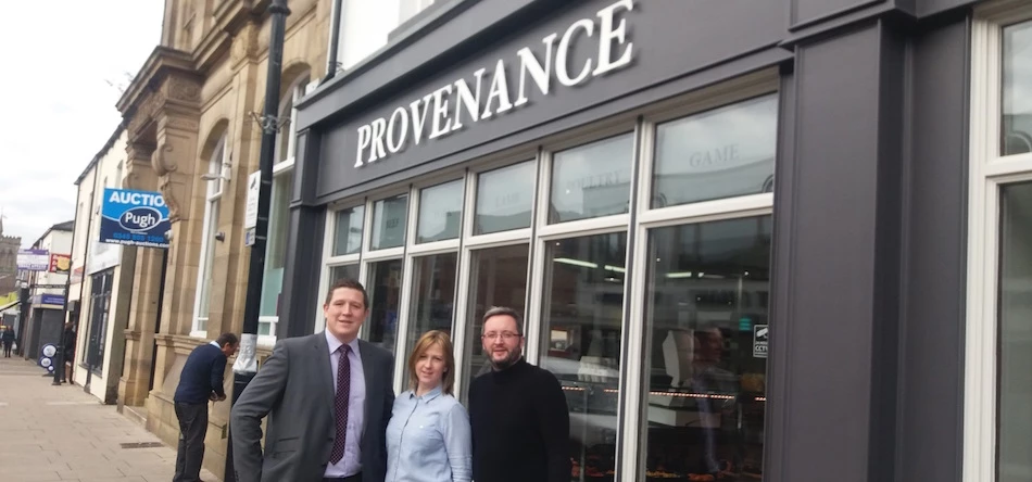 NatWest's Jamie Grimshaw (left) with Karen and Brian Tinniswood