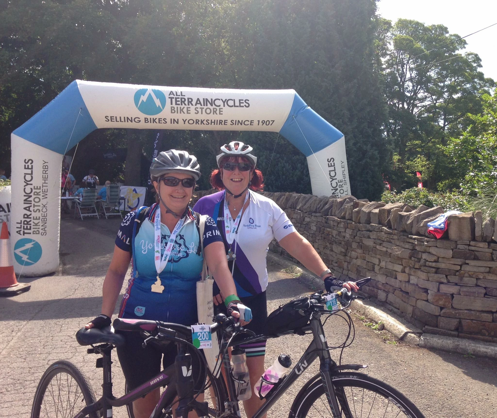 Some of the entrants in this year’s Yorkshire Lass Cycling Club sportive