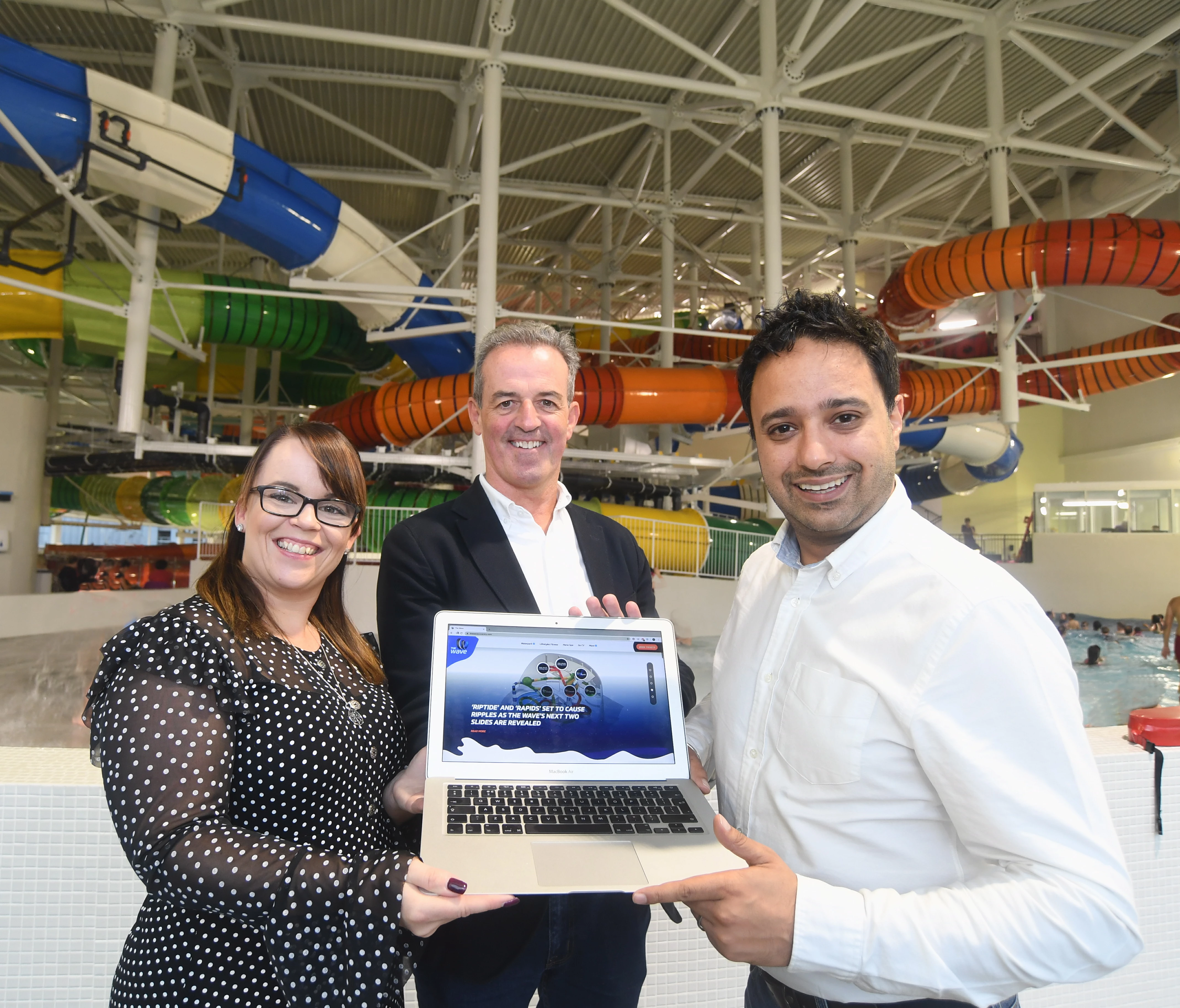 From left: Emily Smith, Marketing and Creative Manager at Image+, Alan Hartin, founder of Image+, and Aman Surey, Marketing and Communications Manager at CV Life