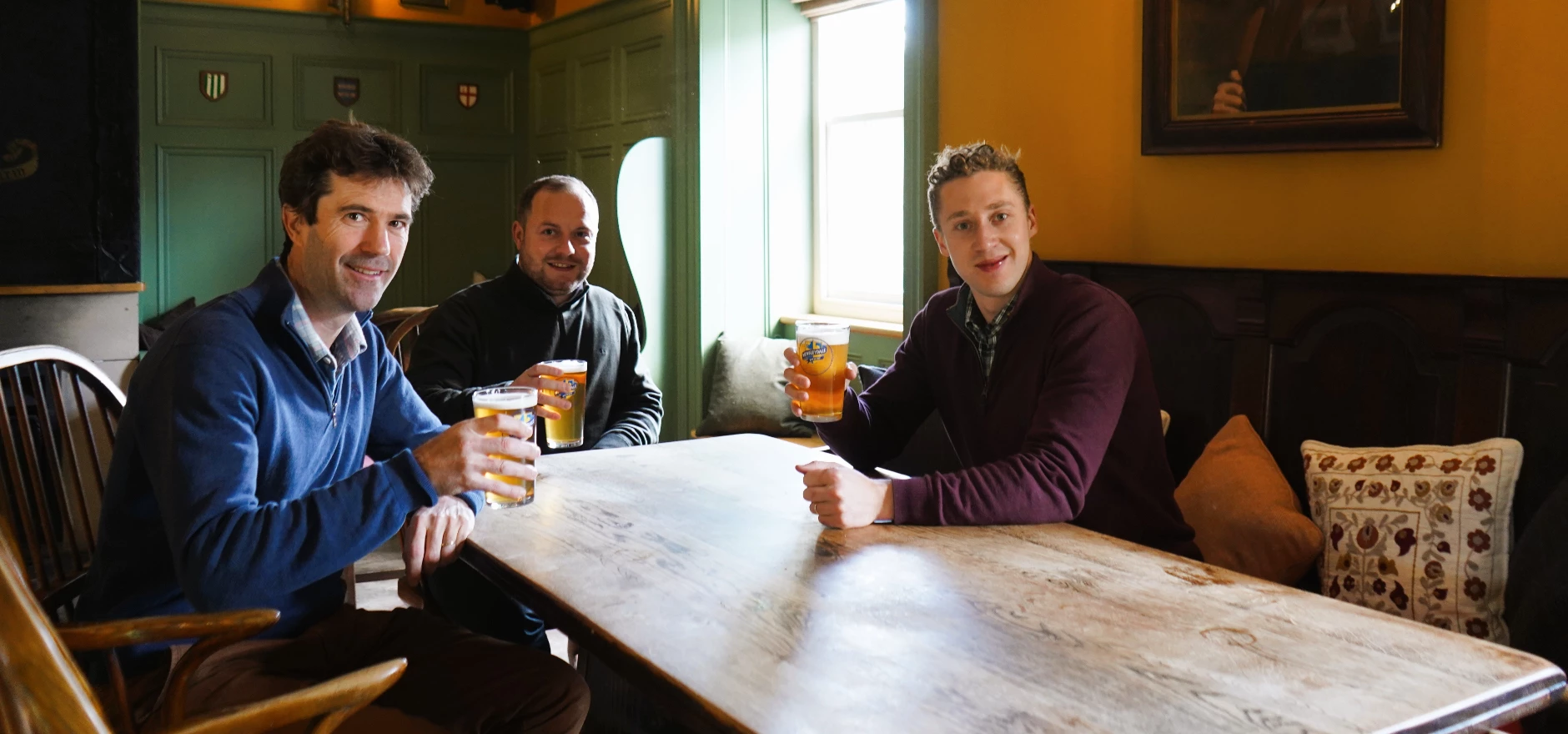 L-R Sir Edward Milbank, Chris Farlow and James Hodgson.JPG
