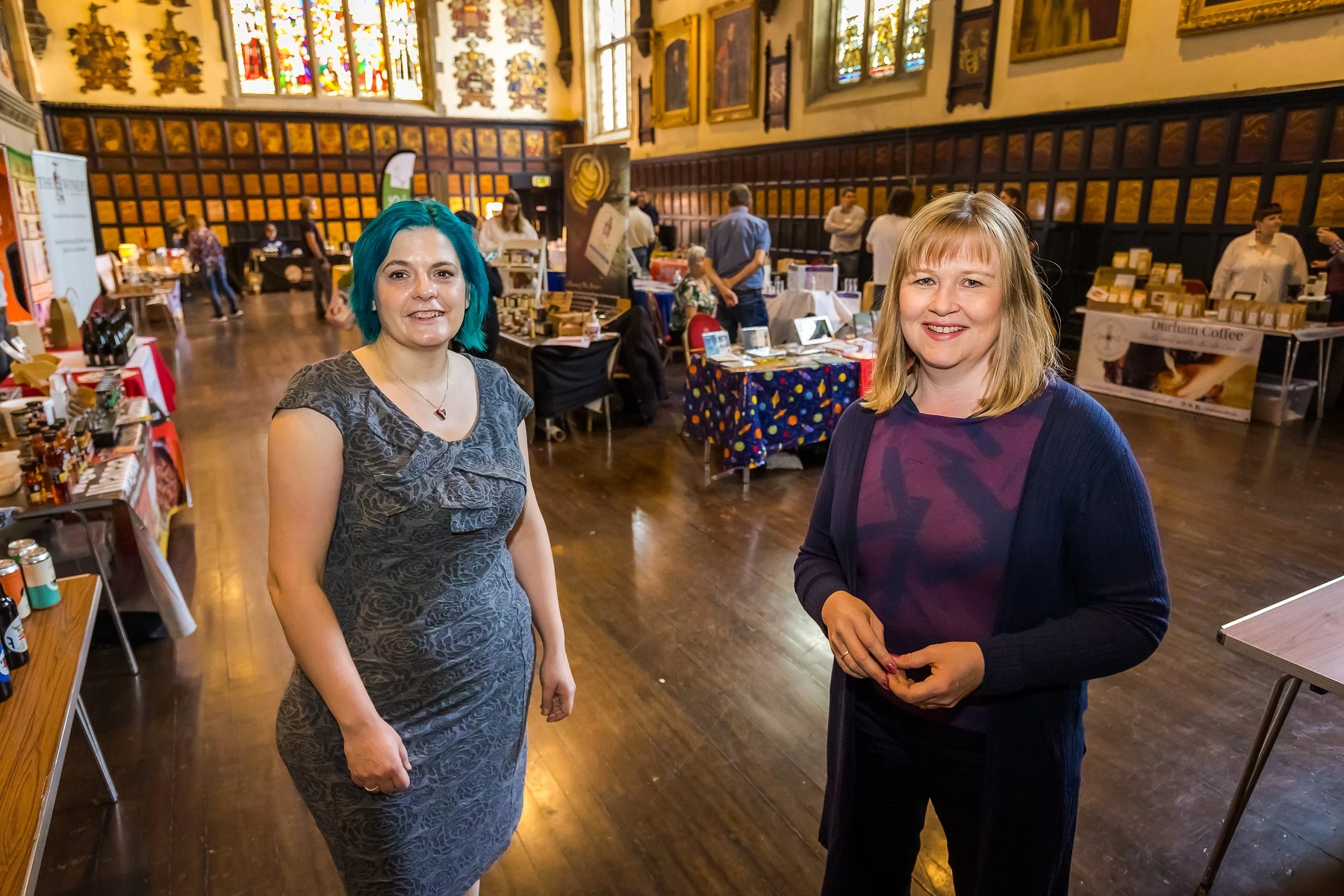 Liza Johnson, founder of Discovering Durham CIC and Cllr Elizabeth Scott, Durham County Council’s Cabinet member for economy and partnerships