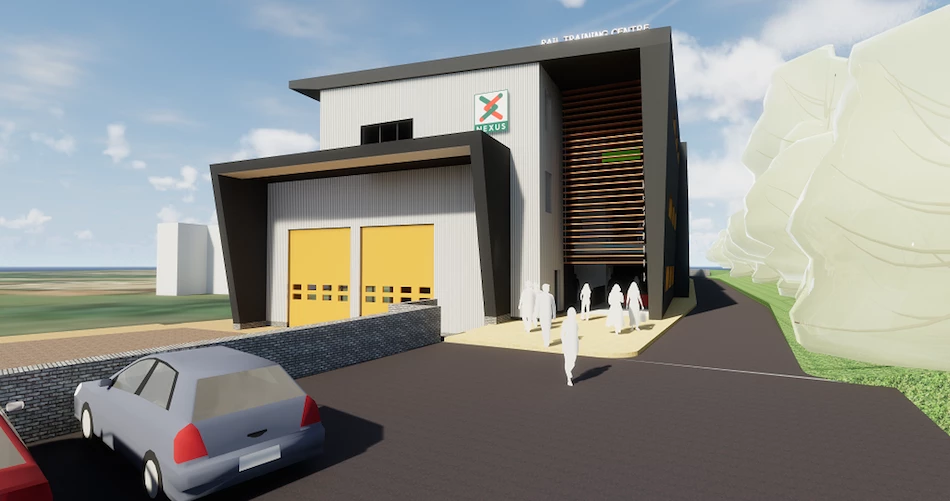 CGI of the South Shields Training Centre
