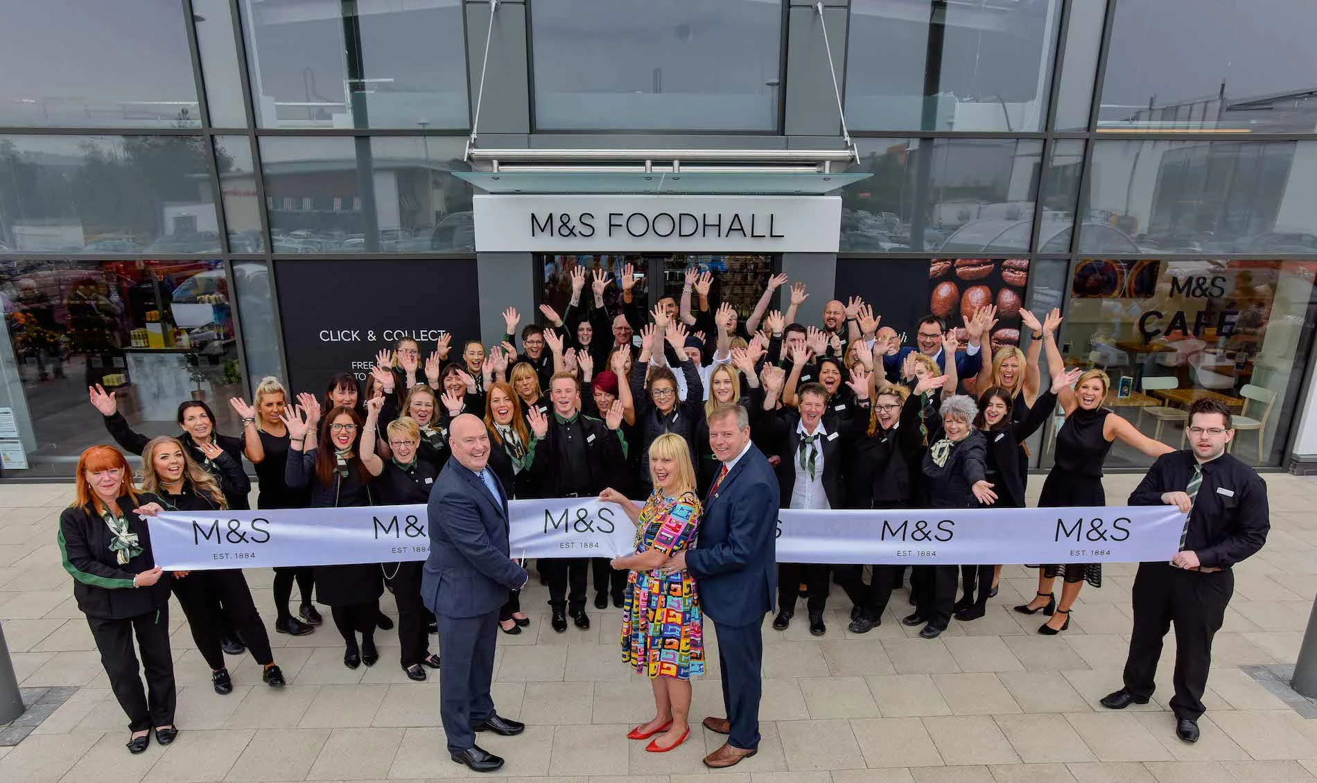 The brand new M&S Foodhall. 