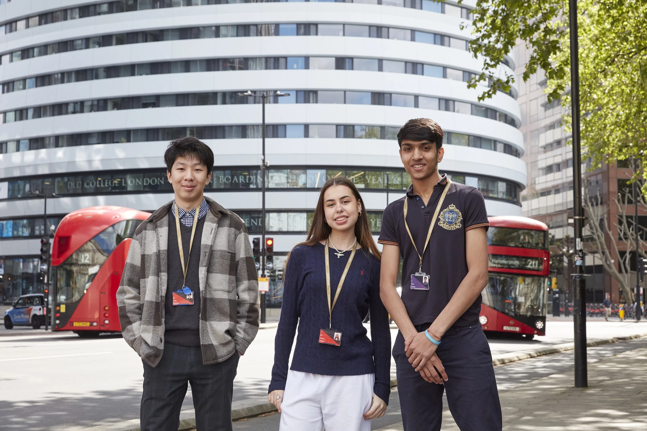 DLD students outside DLD College London