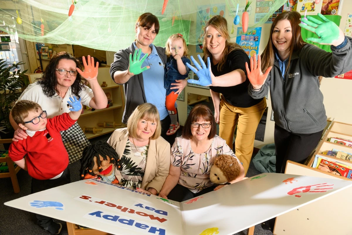 Little People Nurseries celebrate Mother's Day with three generations of the same family