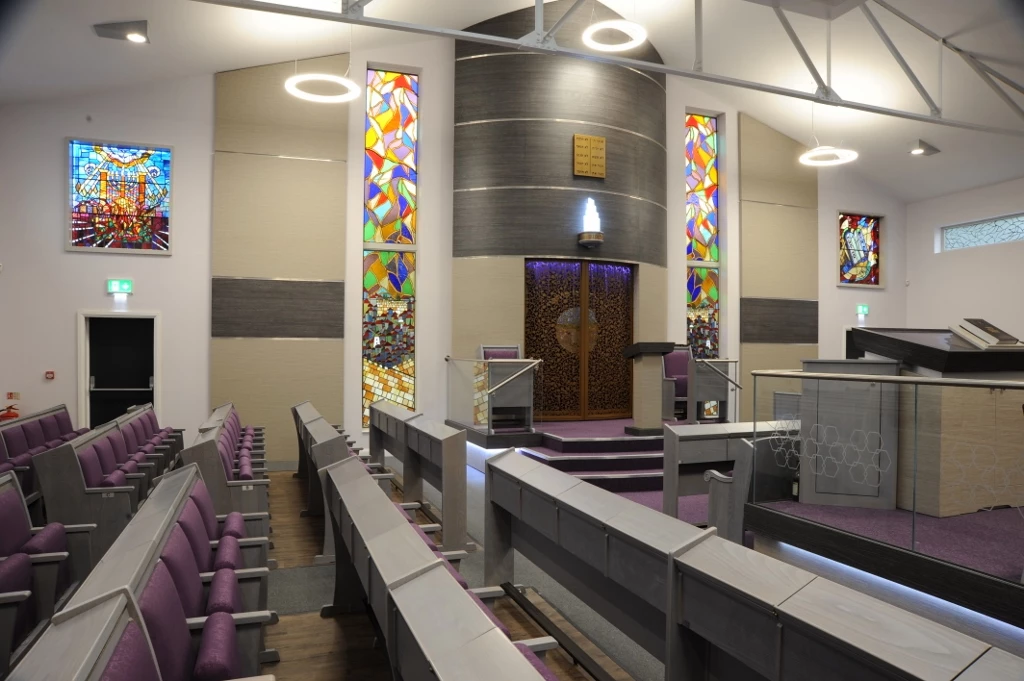 The new-look interior of Stenecourt Synagogue