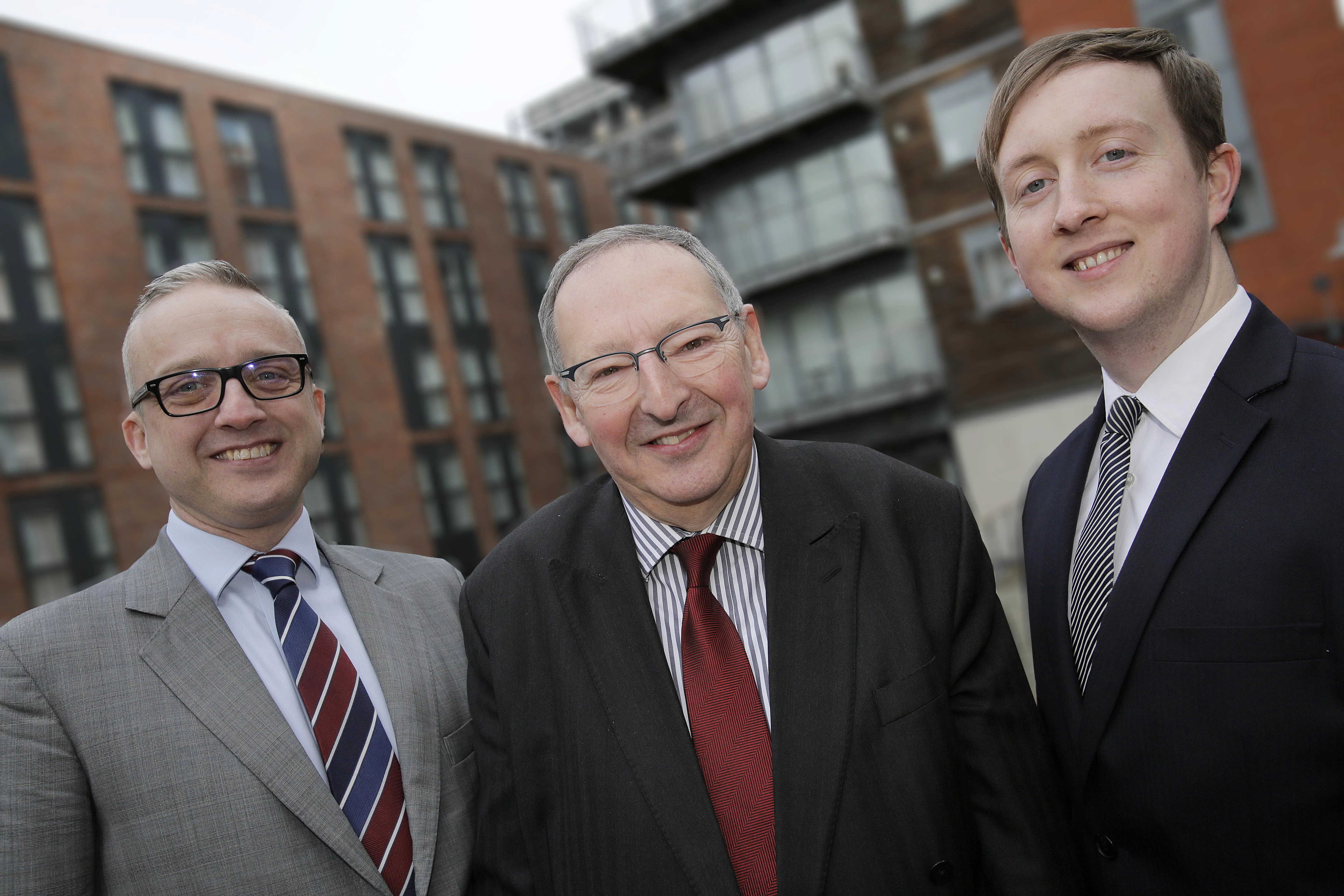 CAPTION: Director, Paul Pinder (left) and associate solicitor, Thomas Walsh (right), join Martyn Liberson’s property litigation team at law firm, Emms Gilmore Liberson.