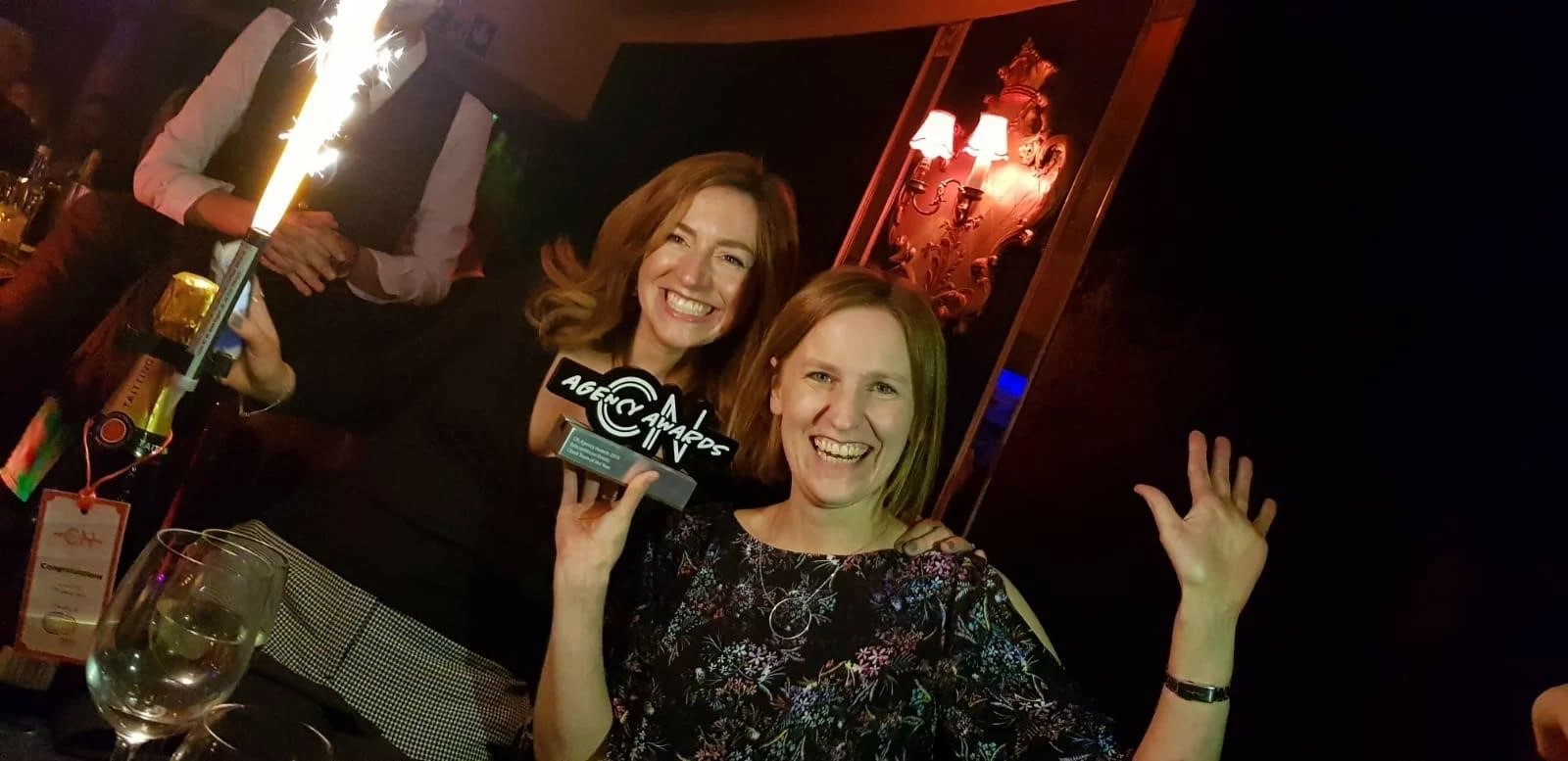 Catherine Coulter and Sarah Thackray at Conference News Agency Awards