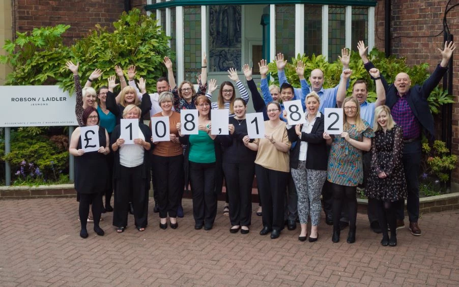 Robson Laidler have raised more than £100,000 for charity