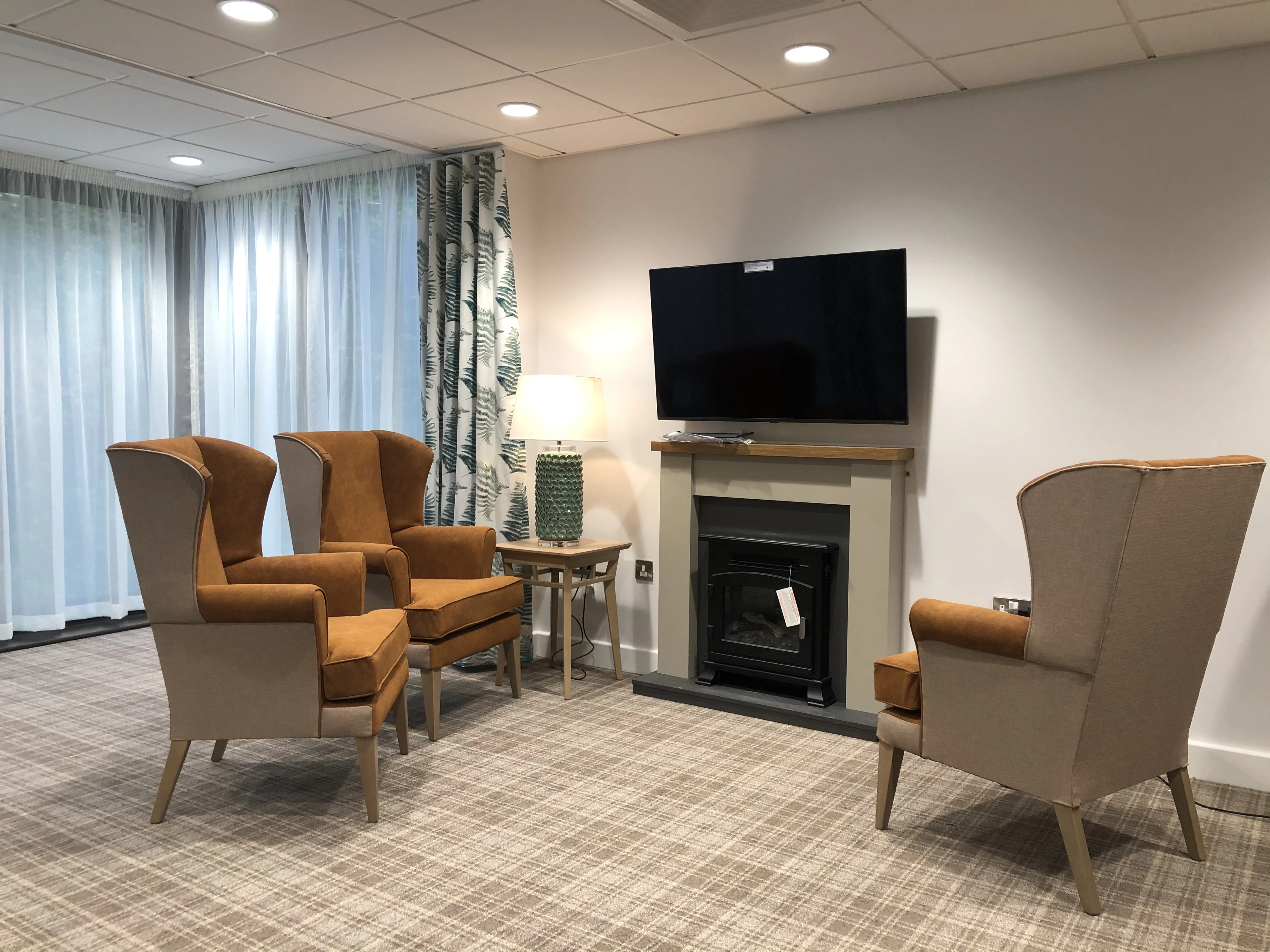 One of the residents' lounges at the £15m Broughton House Veteran Care Village in Salford