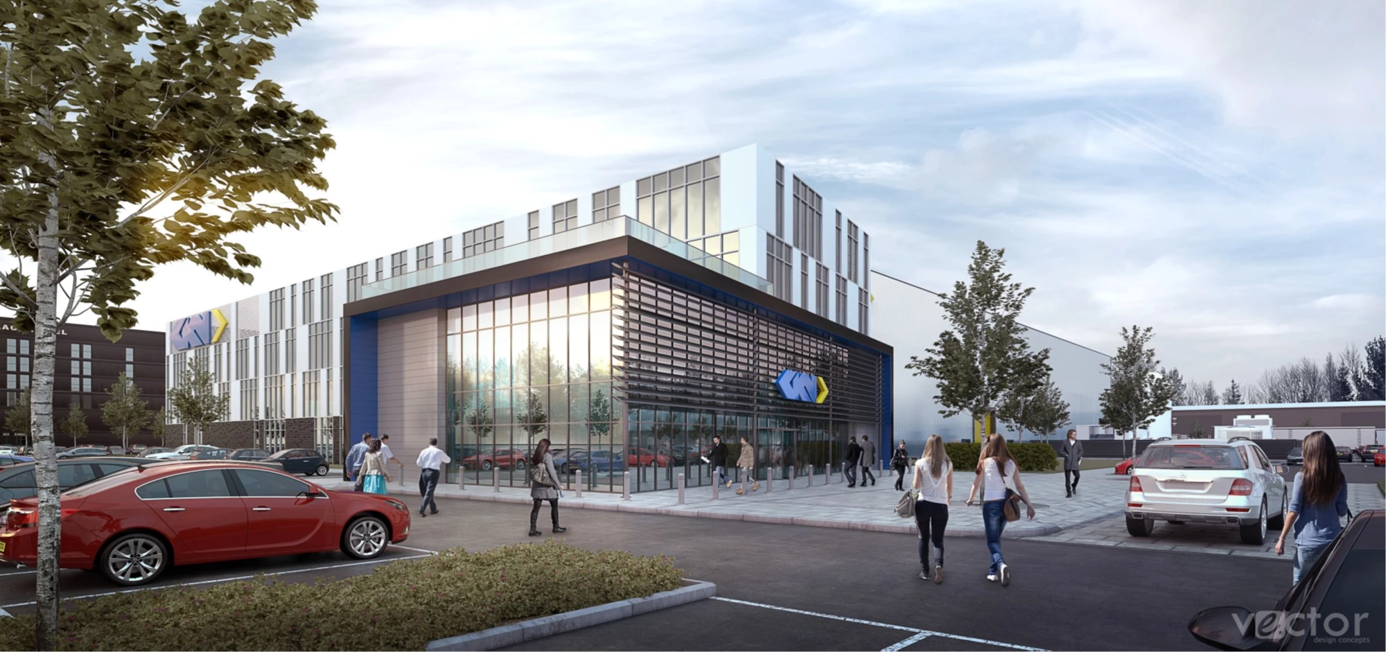 Artist impression of new Global Technology Centre