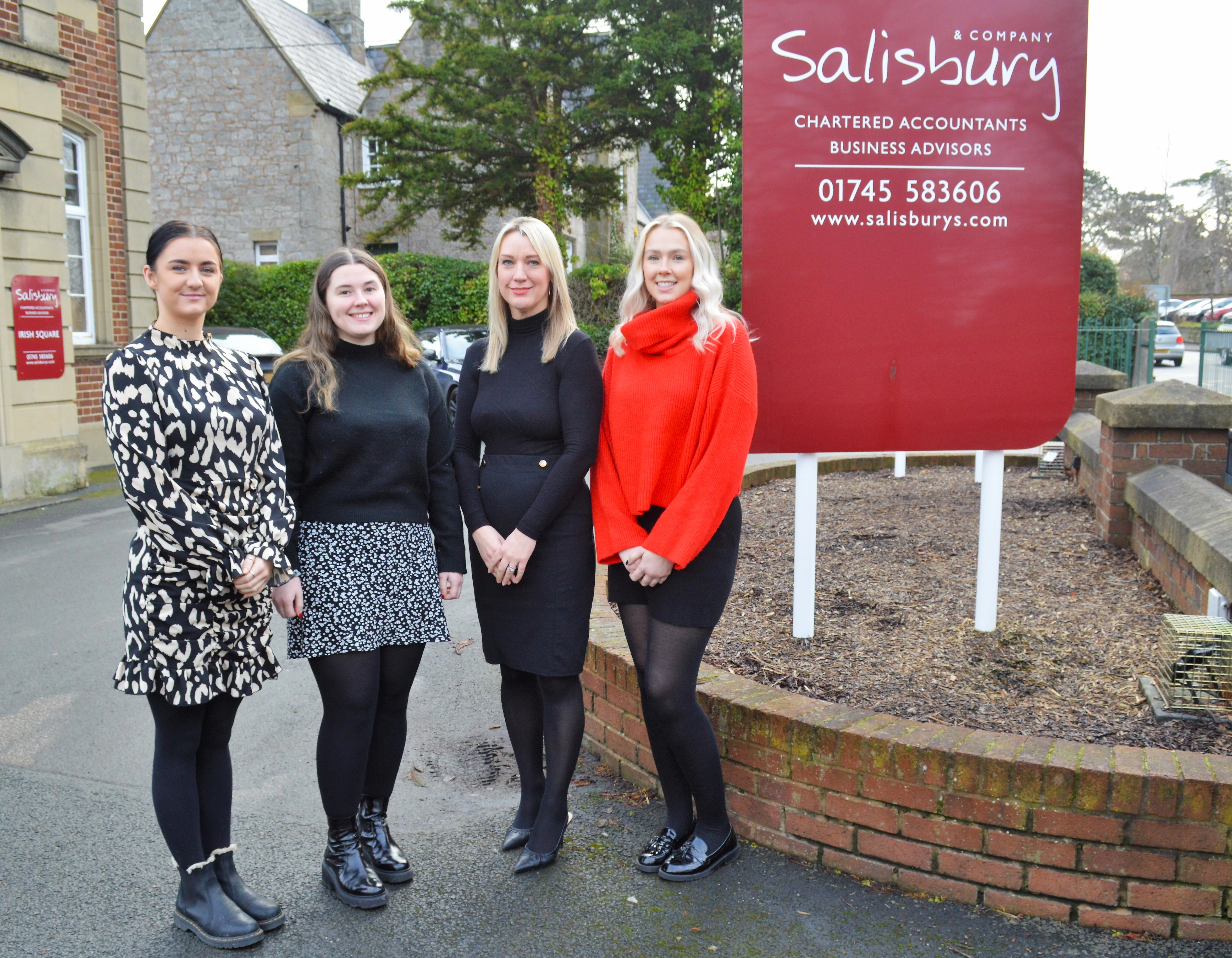 Based in St Asaph, Menai Bridge, Ruthin and Beaumaris, Salisbury’s Chartered Accountants has seen apprentices and long-standing team members move on to new roles in past weeks.