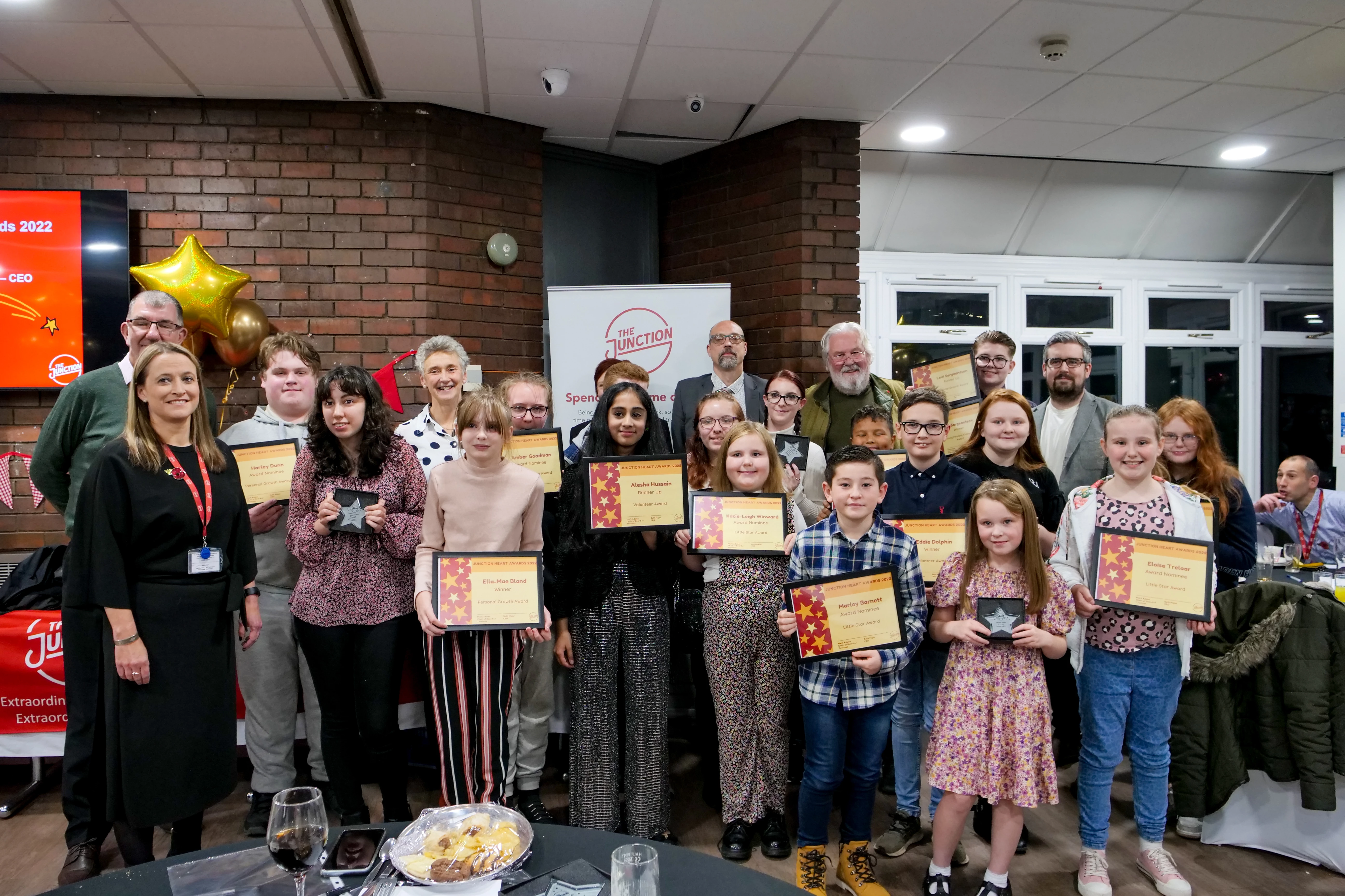 Award winners, sponsors and Junction staff