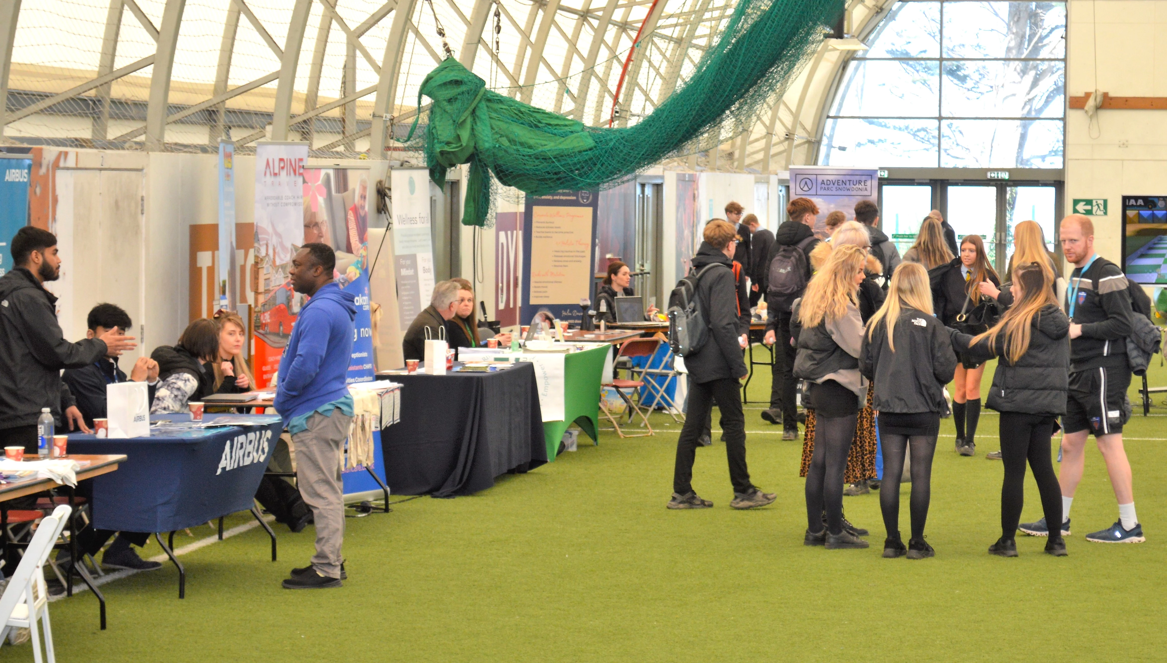 Up to 500 school pupils were united with around 80 of the leading organisations in North Wales at a popular jobs expo.