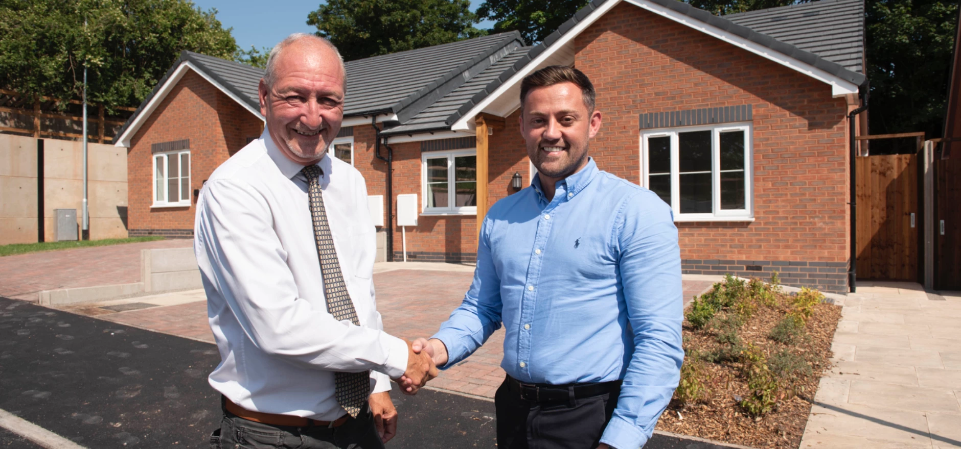 Councillor Steve Evans and Luke Reynolds, group commercial director at Morro Partnerships (image credit City of Wolverhampton Council).jpg
