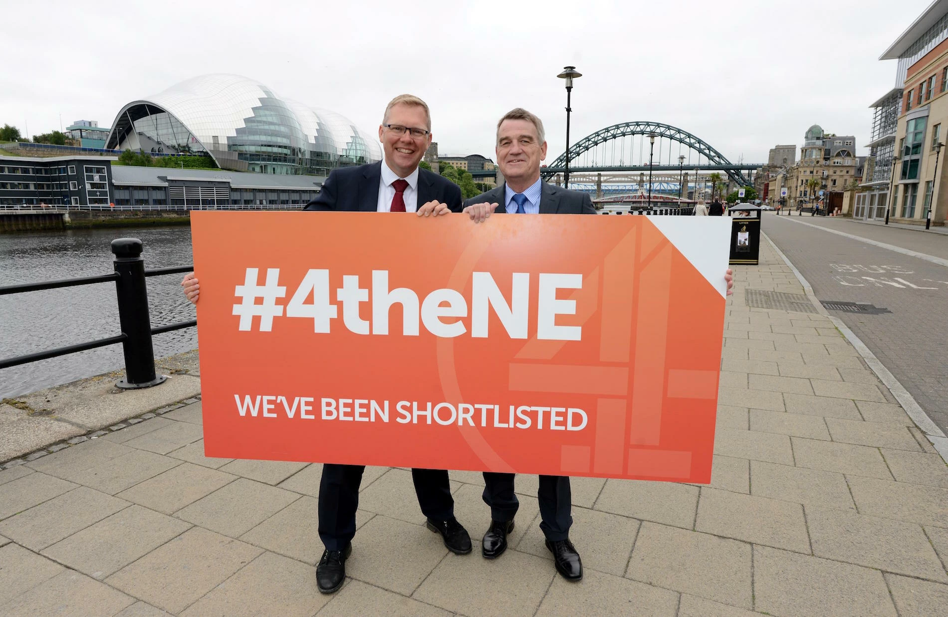  Cllr Nick Forbes – leader of Newcastle City Council, Cllr Martin Gannon – leader of Gateshead Council