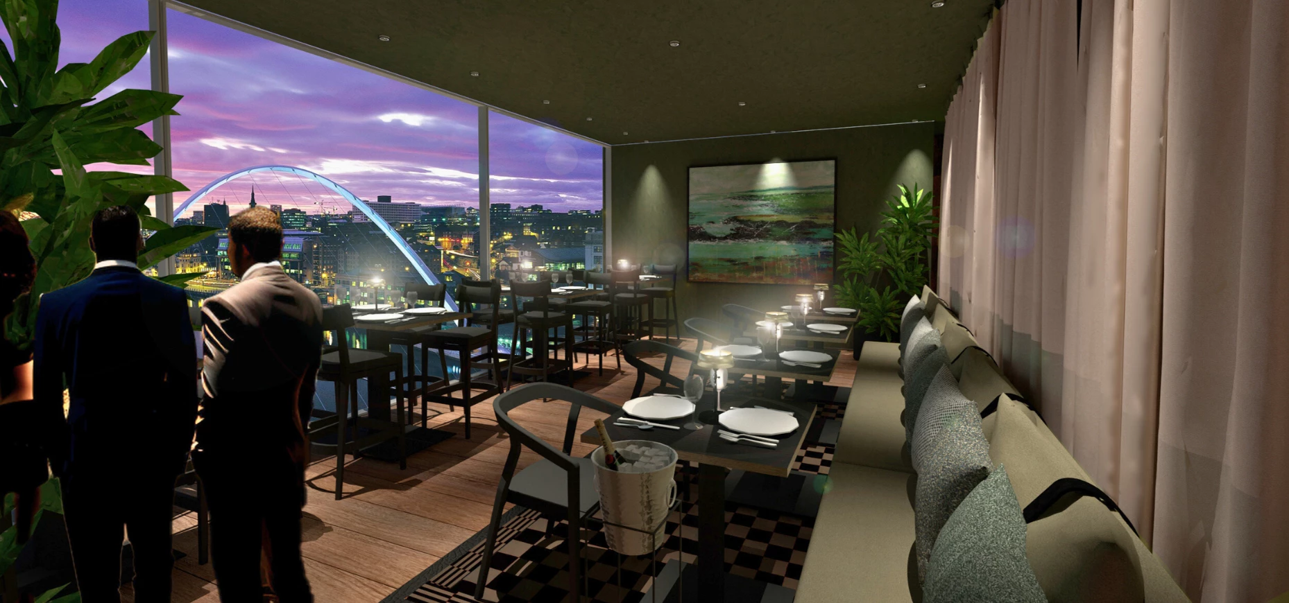 Baltic SIX rooftop restaurant redesign