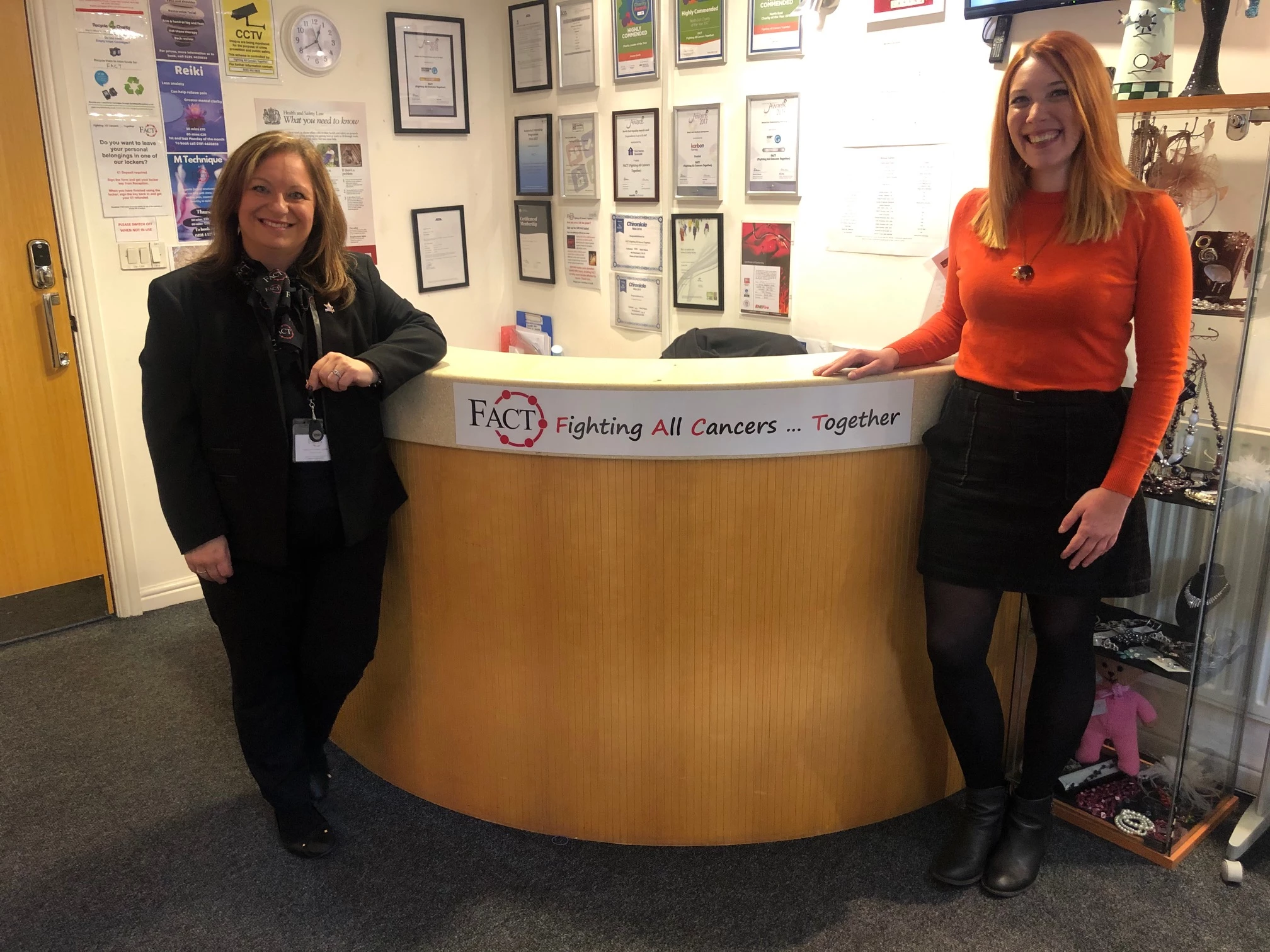 L-R Joanne Smith, founder and chief executive at FACT with Aimee Muirhead, client partnerships director at Narrative