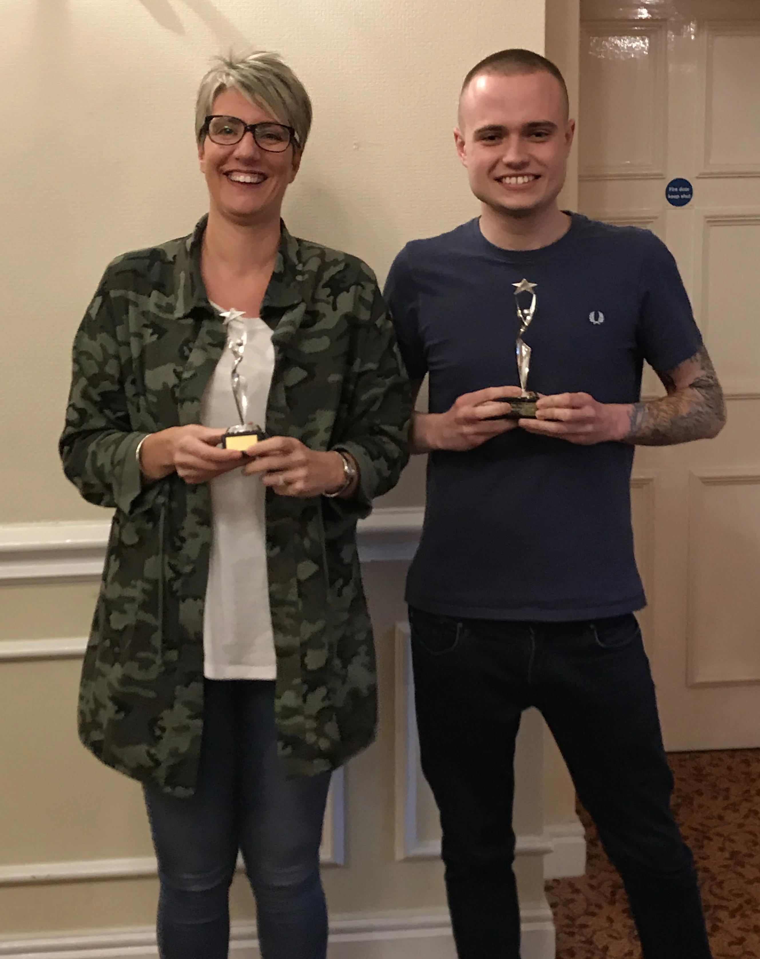 Direct Food Ingredients' Employees of the Year Vikki Ingram & Jack Holliday