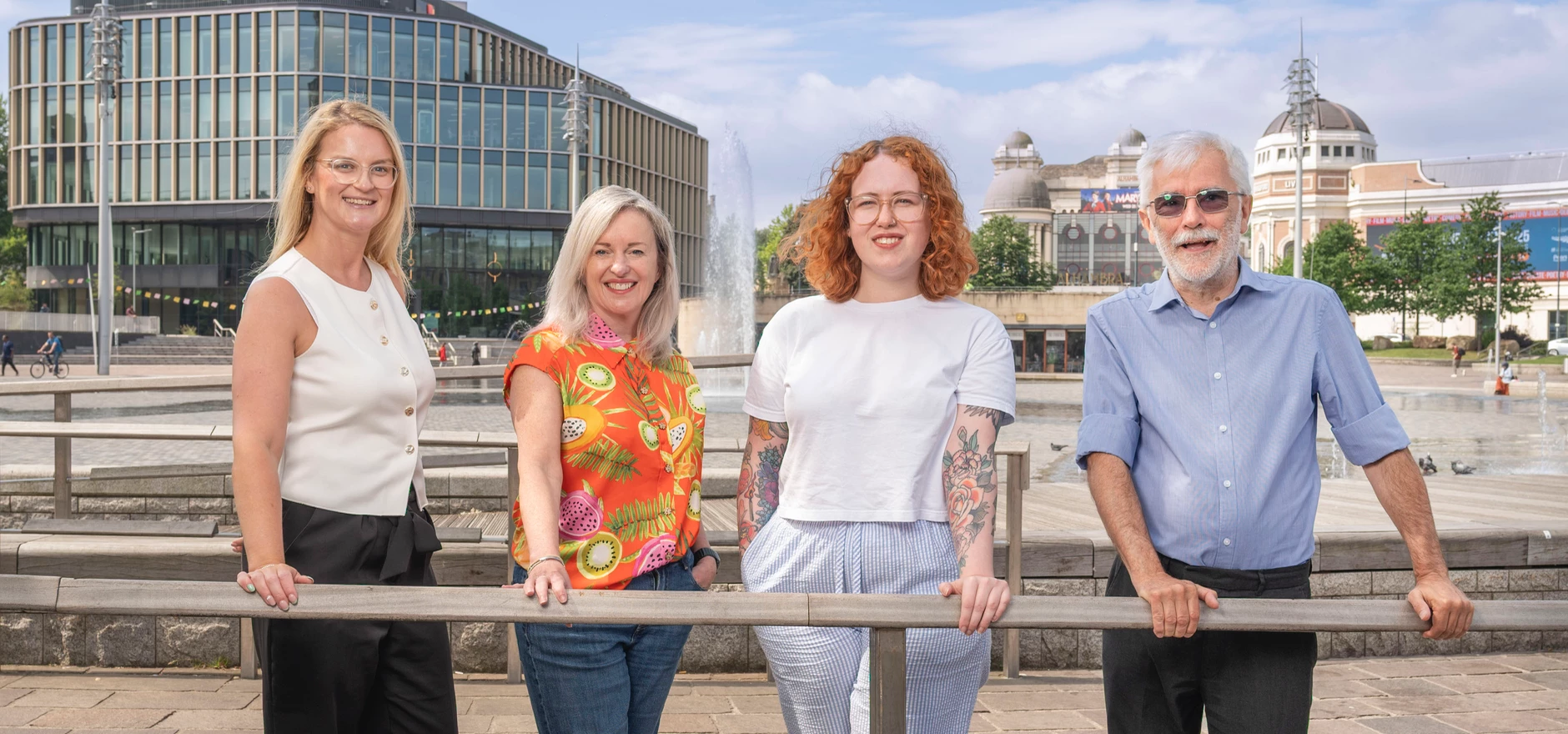 L R Linzi Morgan, Yorkshire Building Society Charitable Foundation, Tracy Fletcher, Smart Works Leeds, Lottie Roberts, Smart Works Leeds, Neil Irving, Yorkshire Building Society Charitable Foundation .jpg