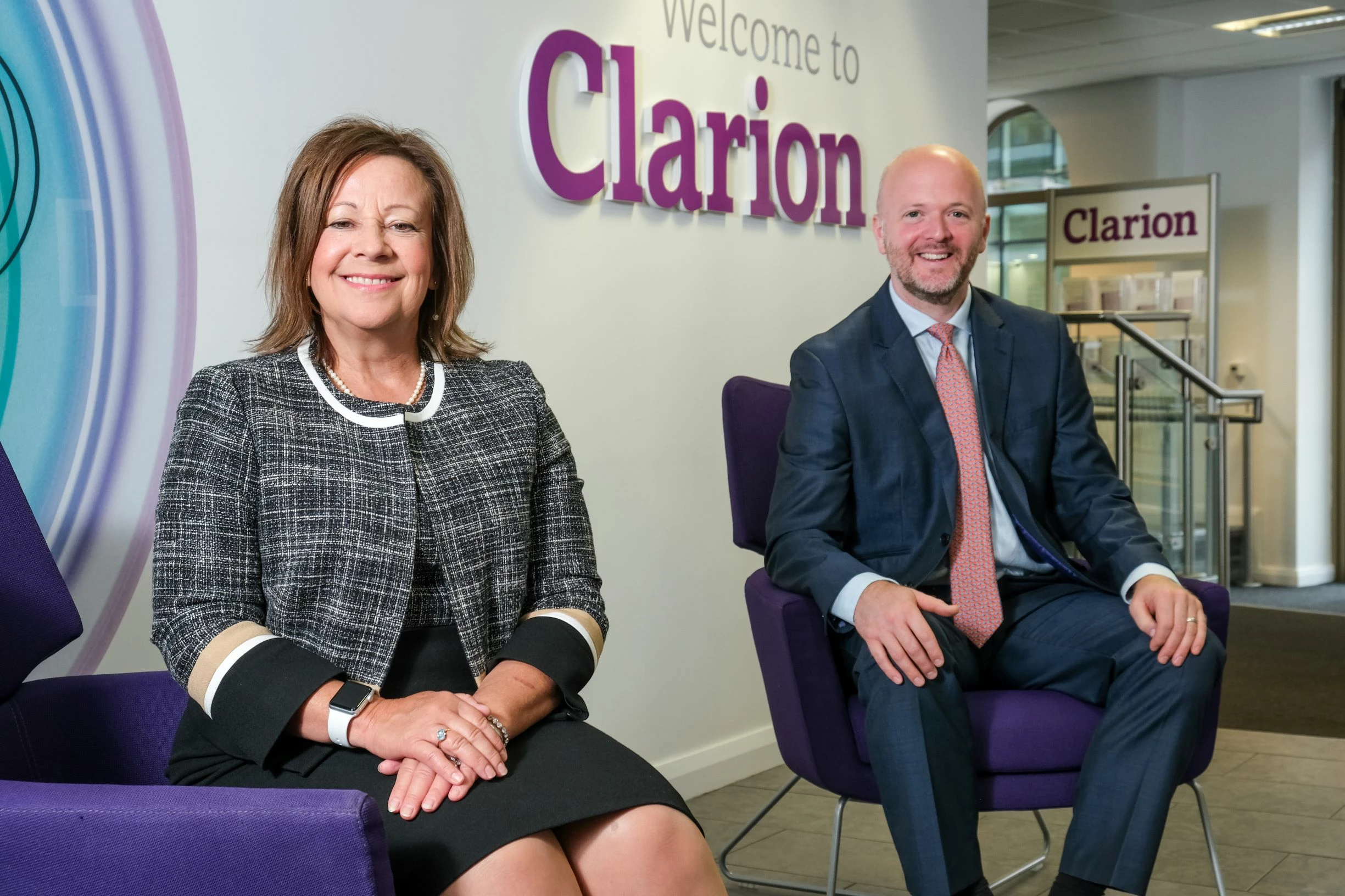 Gareth Marland (right) with Viv Wild of Clarion’s private client practice