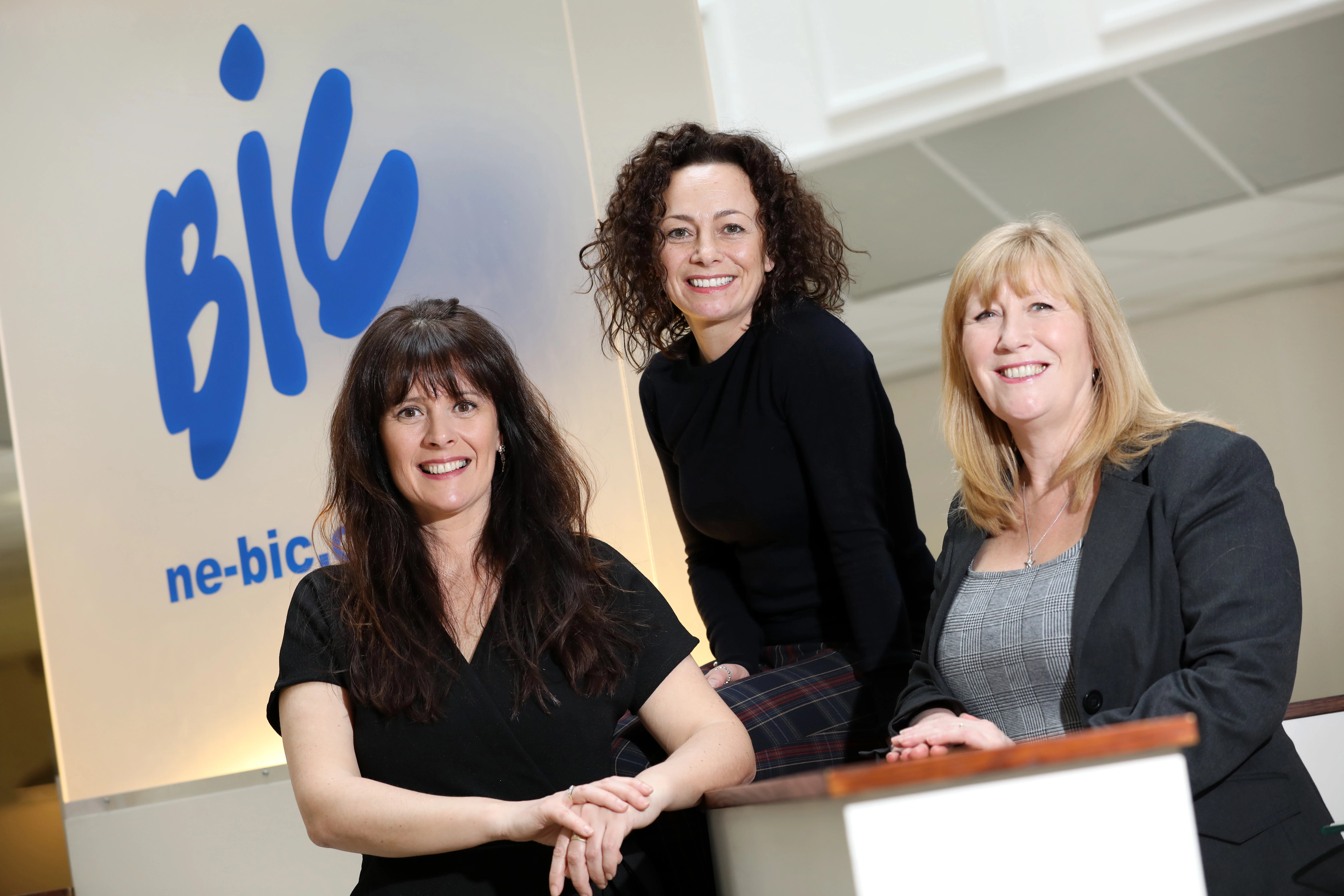 L-R: BIC innovation manager Elizabeth Shaw with innovation advisers Michelle Hambleton and Gillian Middleton