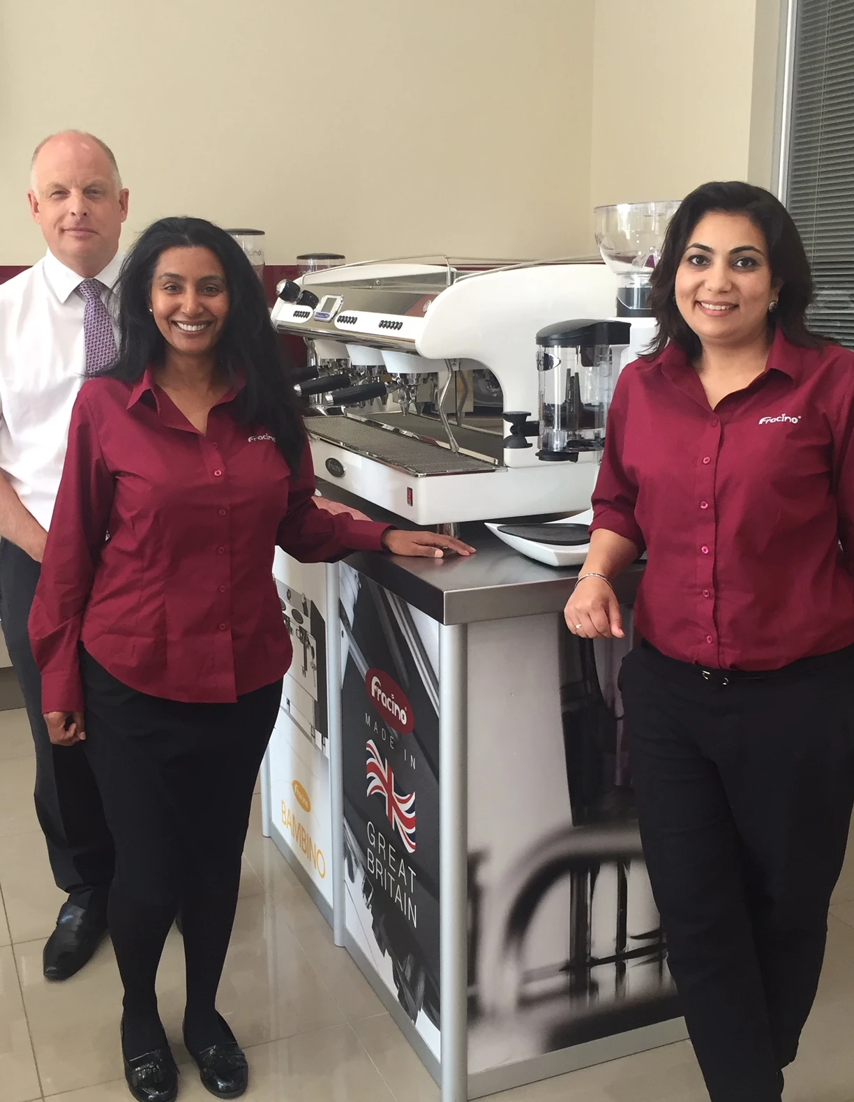 Enhancing customer care: l to r Peter Atmore, Mandy Bains and Ronica Kaur.  