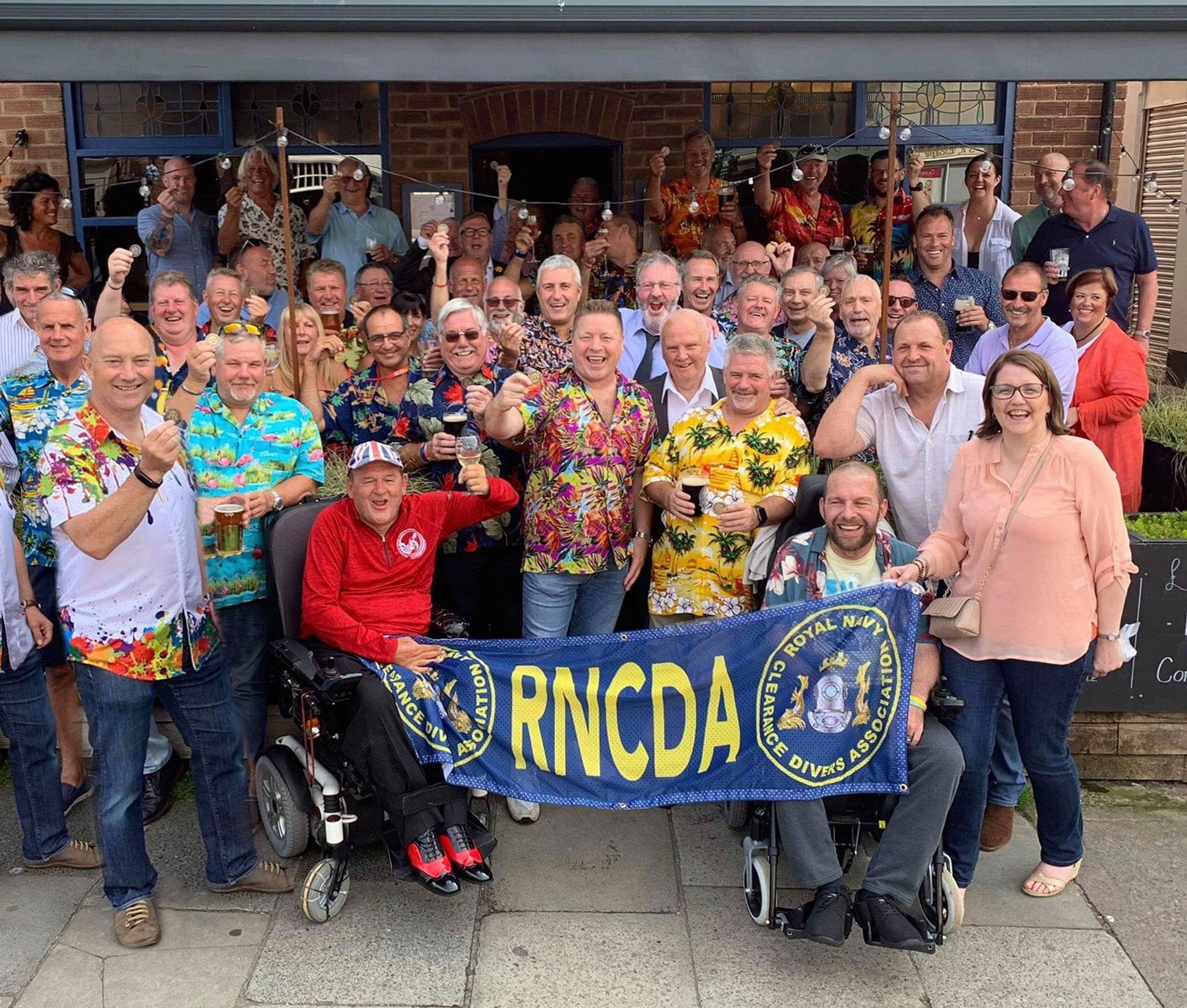 Nick's former colleagues turned out in force to support Coast Kitchen's fund raising event