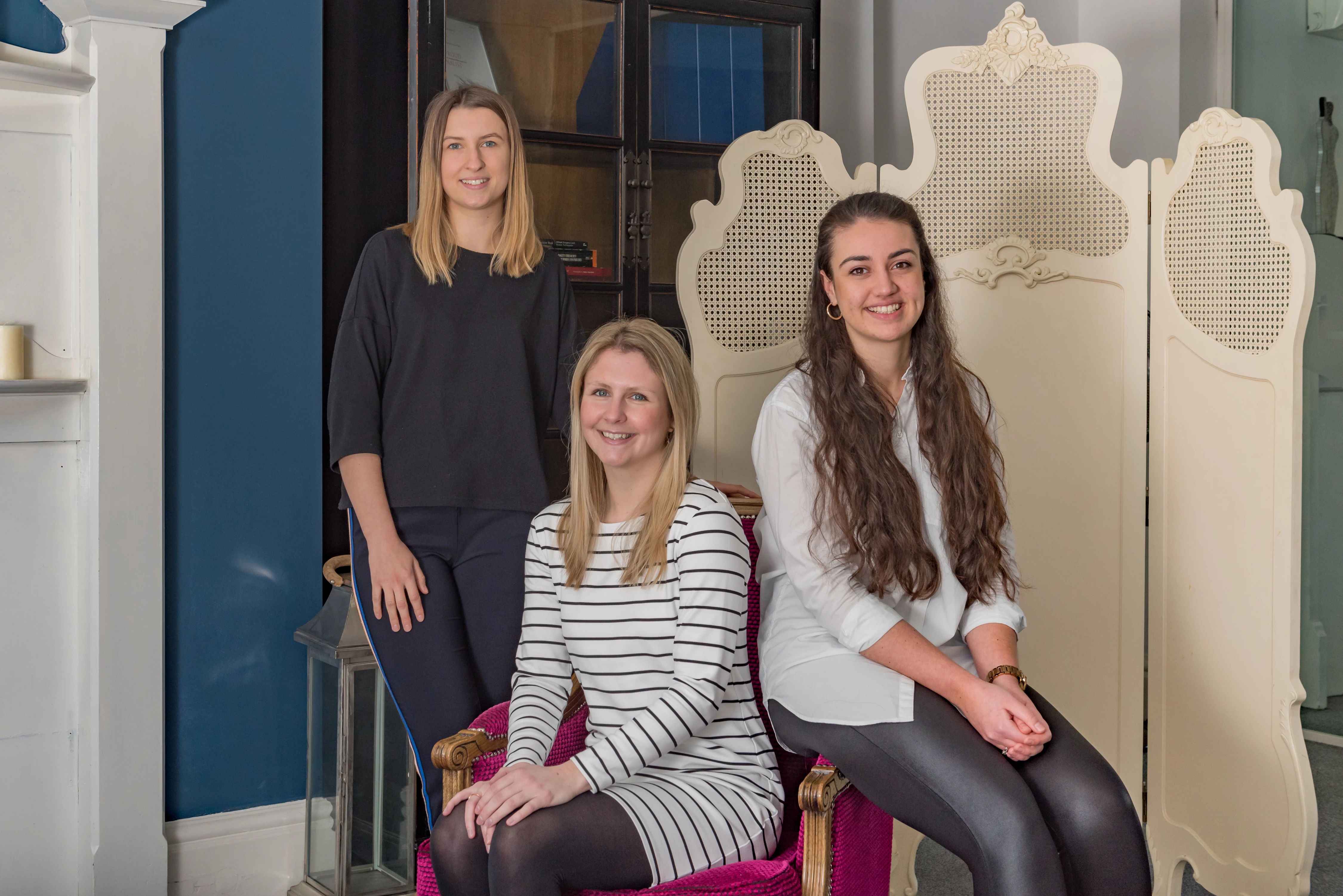 The yboo team at Lucre (L2R) Emily Moench, Gemma Wilson and Kate Hutchinson